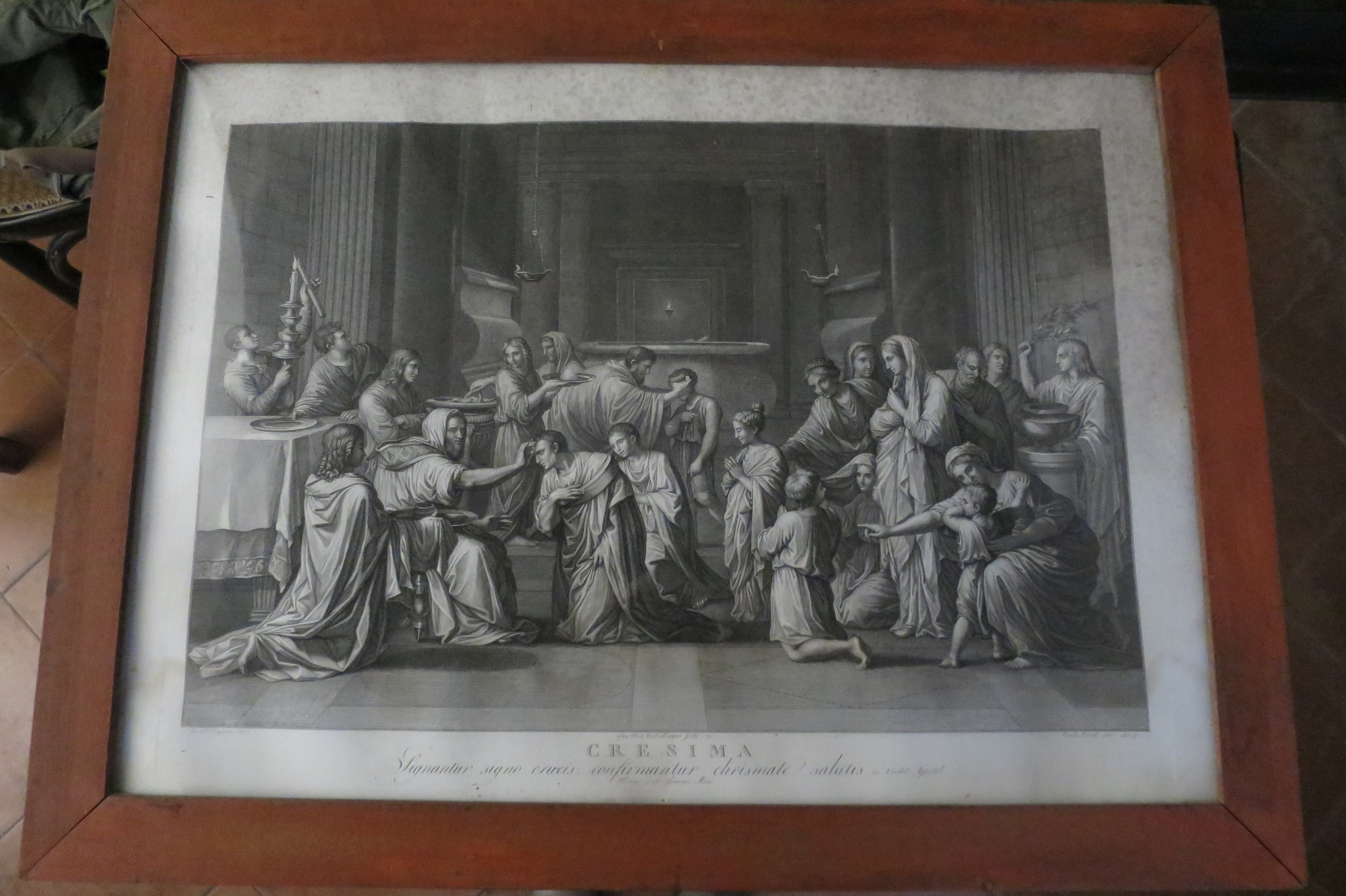 Cresima (stampa, serie) di Poussin Nicolas, Cecchi Giovanni Battista, Eredi Benedetto, Pera Giuseppe (XIX)