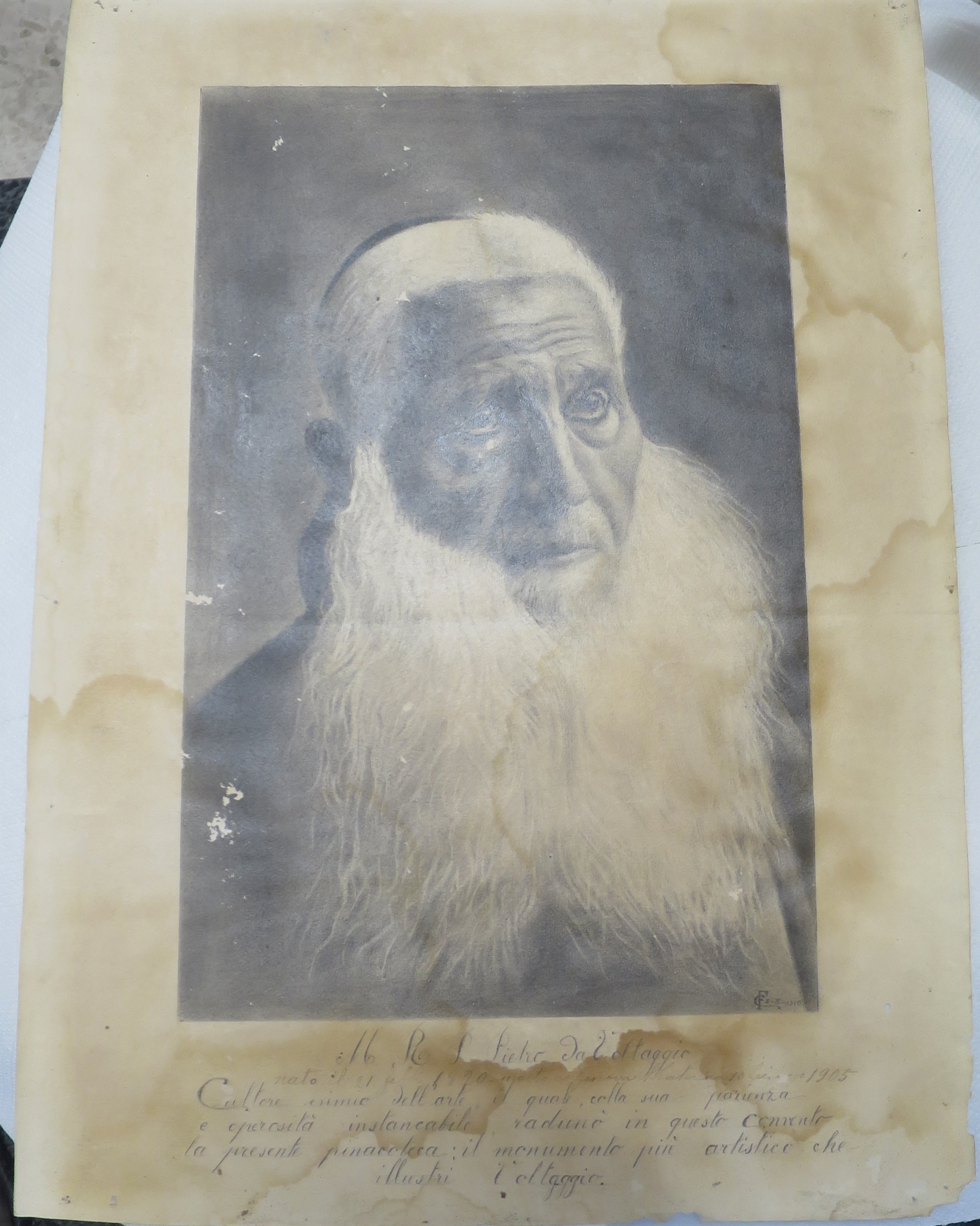 Ritratto di Padre Pietro Repetto (stampa smarginata) - ambito ligure (XX)