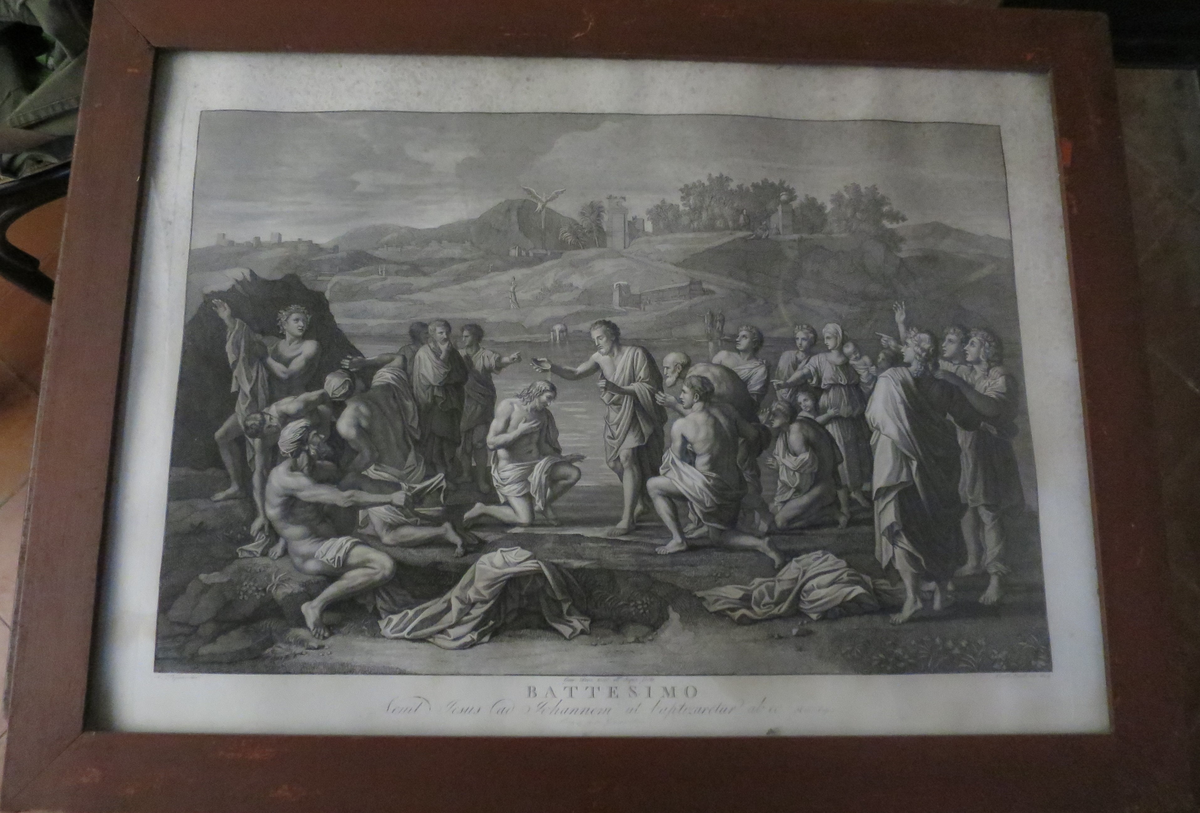 Battesimo di Cristo (stampa, serie) di Poussin Nicolas, Cecchi Giovanni Battista, Eredi Benedetto, Pera Giuseppe (XIX)