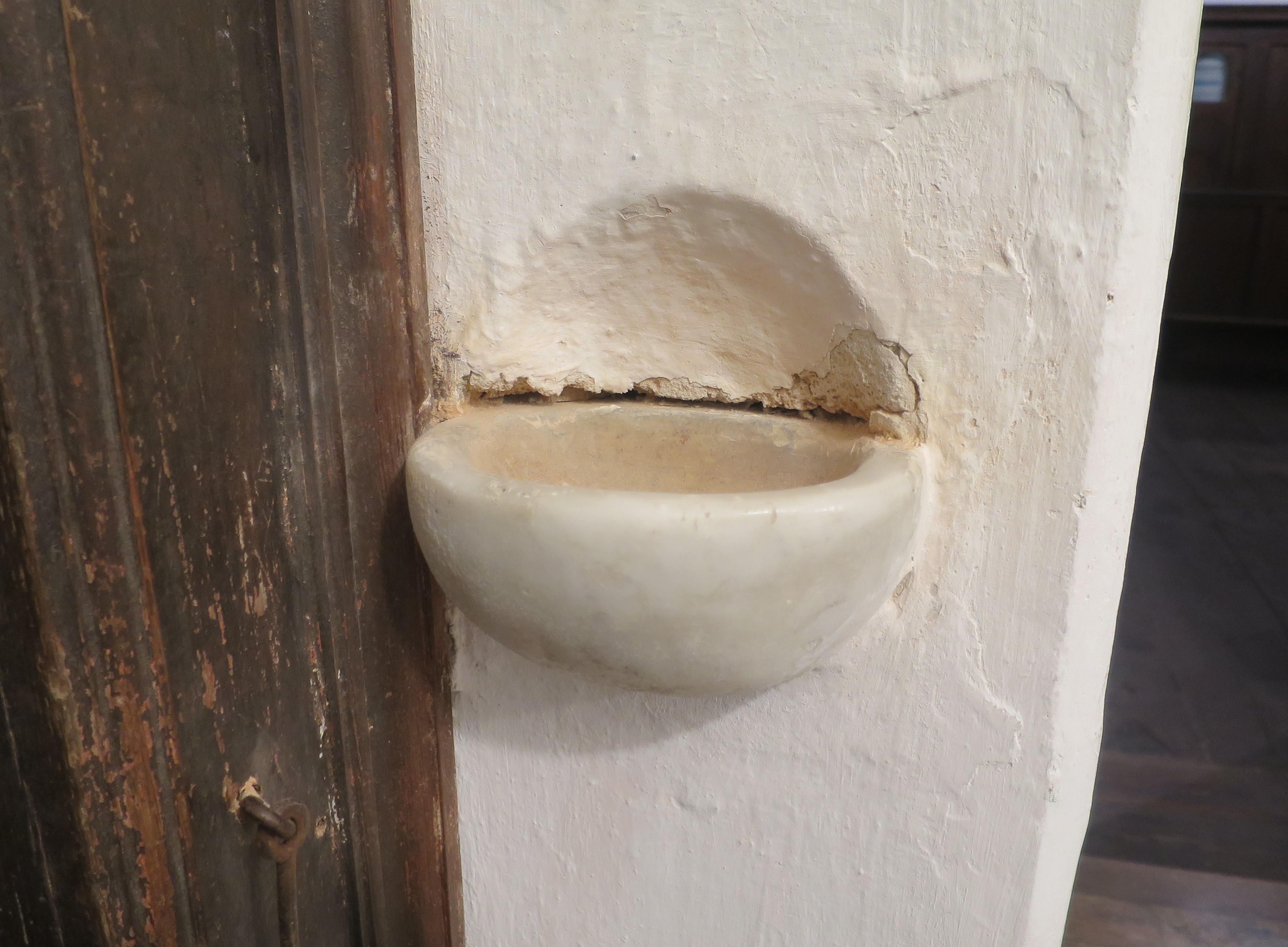 acquasantiera - ambito ligure (seconda metà XIX)