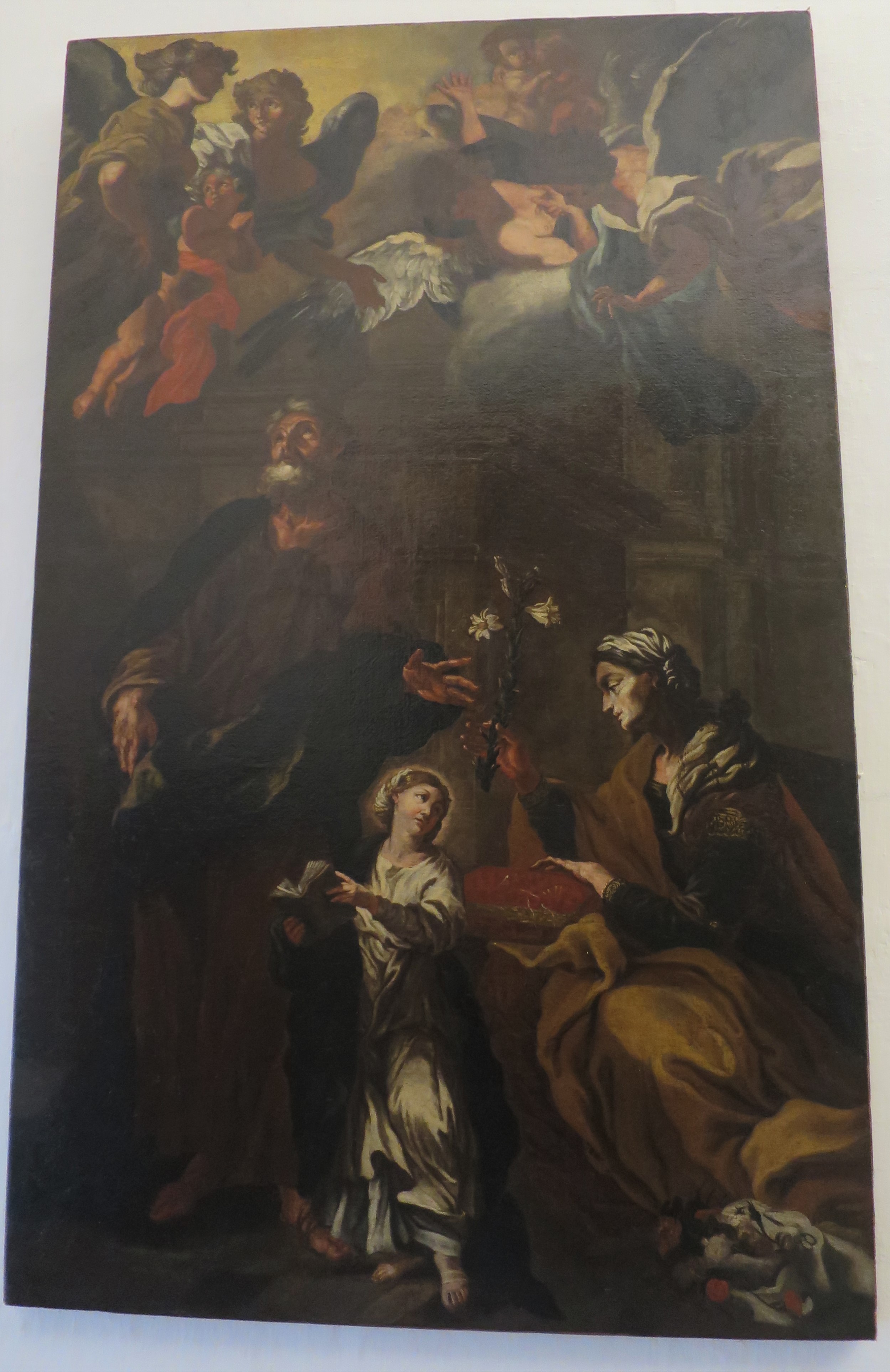 Educazione della Vergine, Educazione della Vergine (dipinto) di Baratta Carlo Alberto (attribuito) (ultimo quarto XVIII)