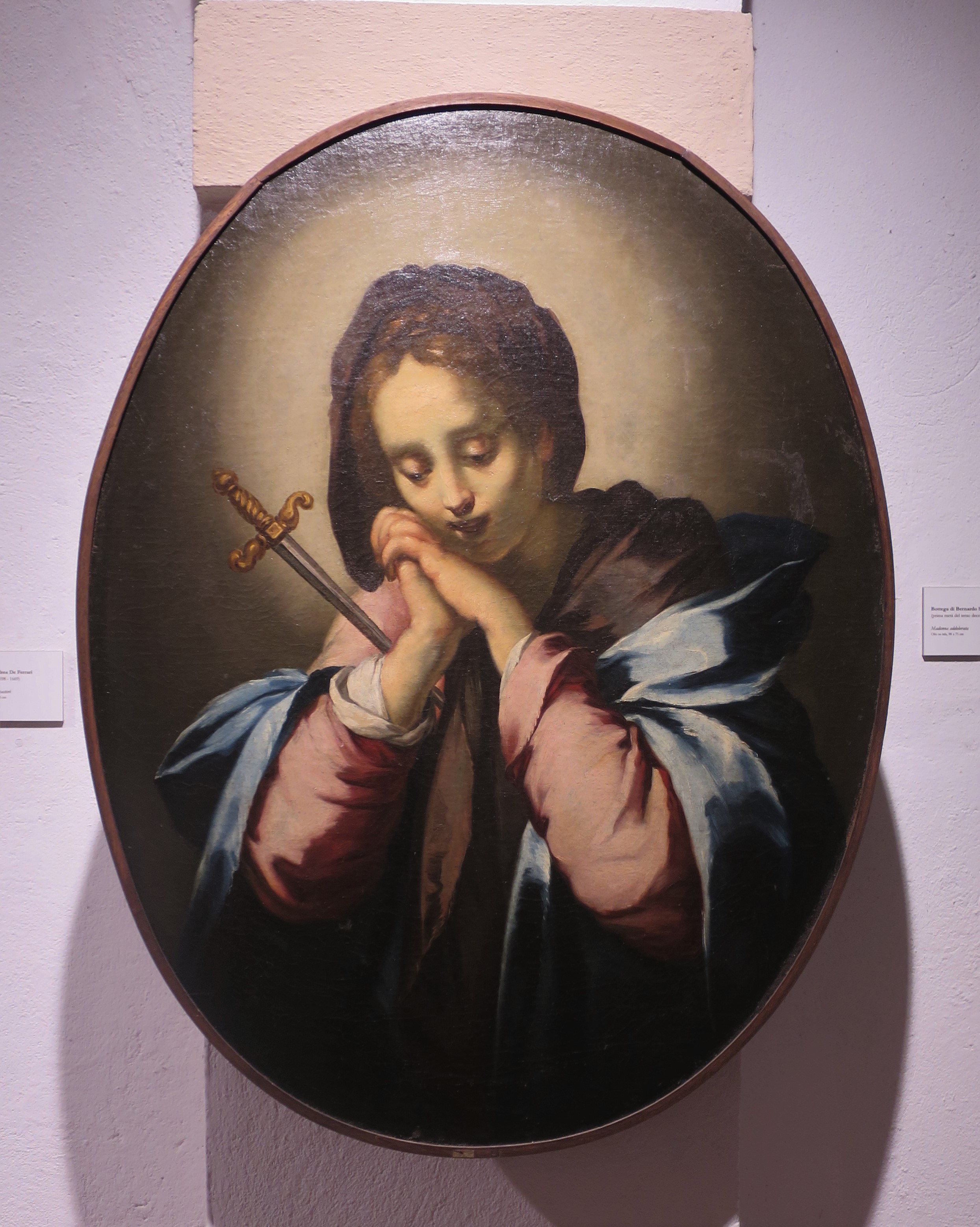 Madonna Addolorata, Madonna Addolorata (dipinto) di Strozzi Bernardo (bottega) (anni venti XVII)