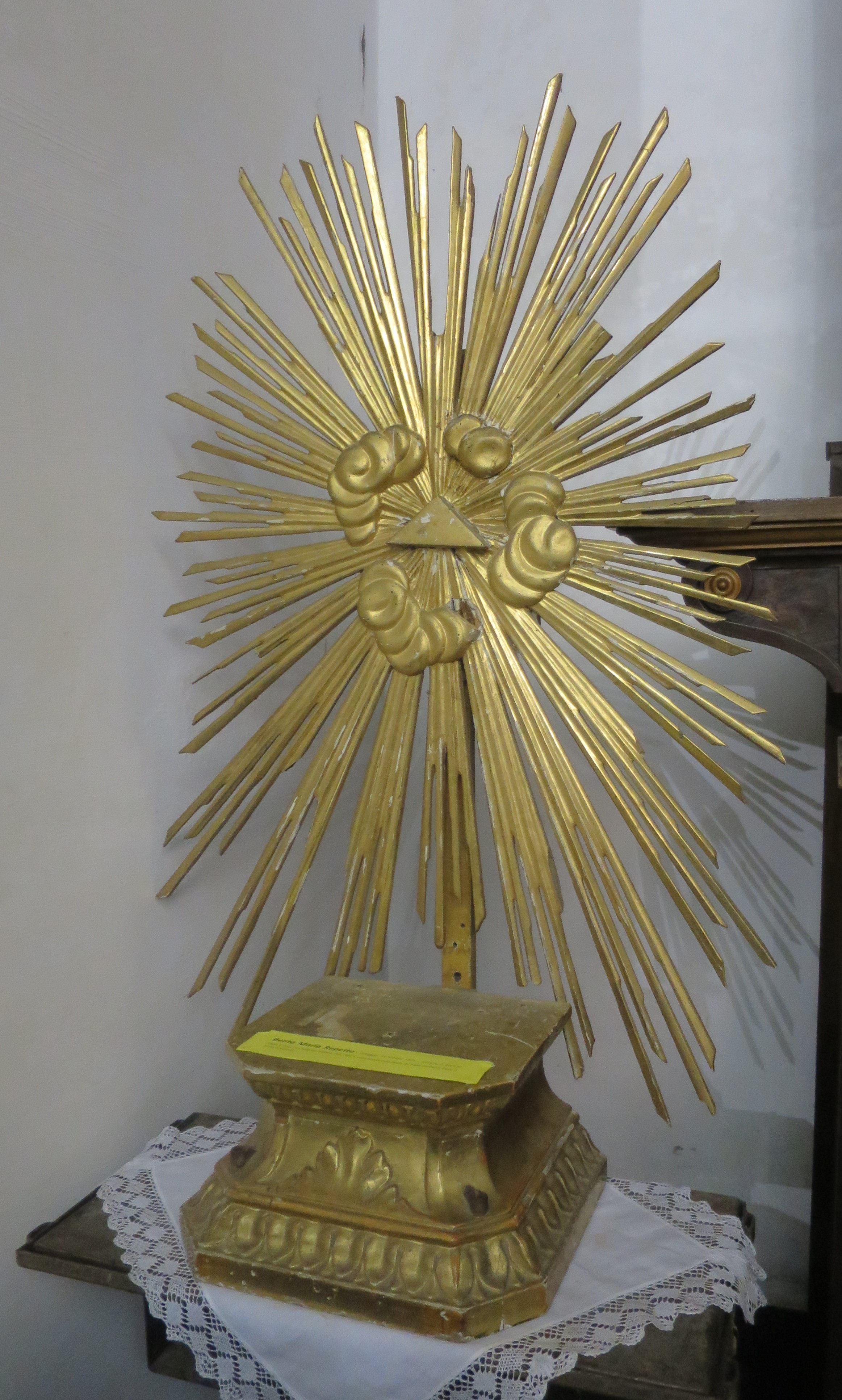 tronetto per esposizione eucaristica - ambito ligure (seconda metà XIX)