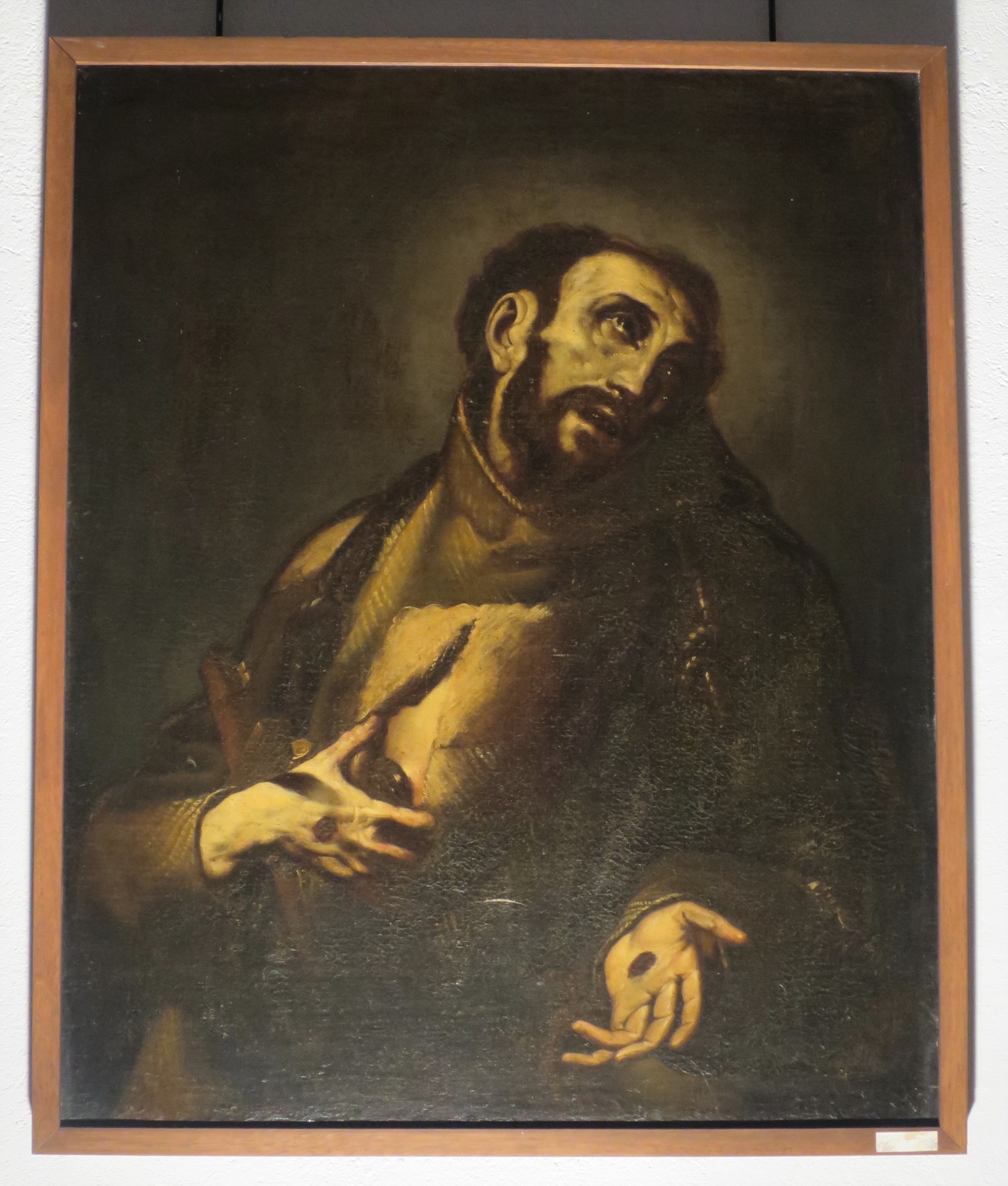San Francesco ostende le stimmate, San Francesco mostra le stimmate (dipinto) di Crespi Giovanni Battista detto Cerano (bottega) (XVII)