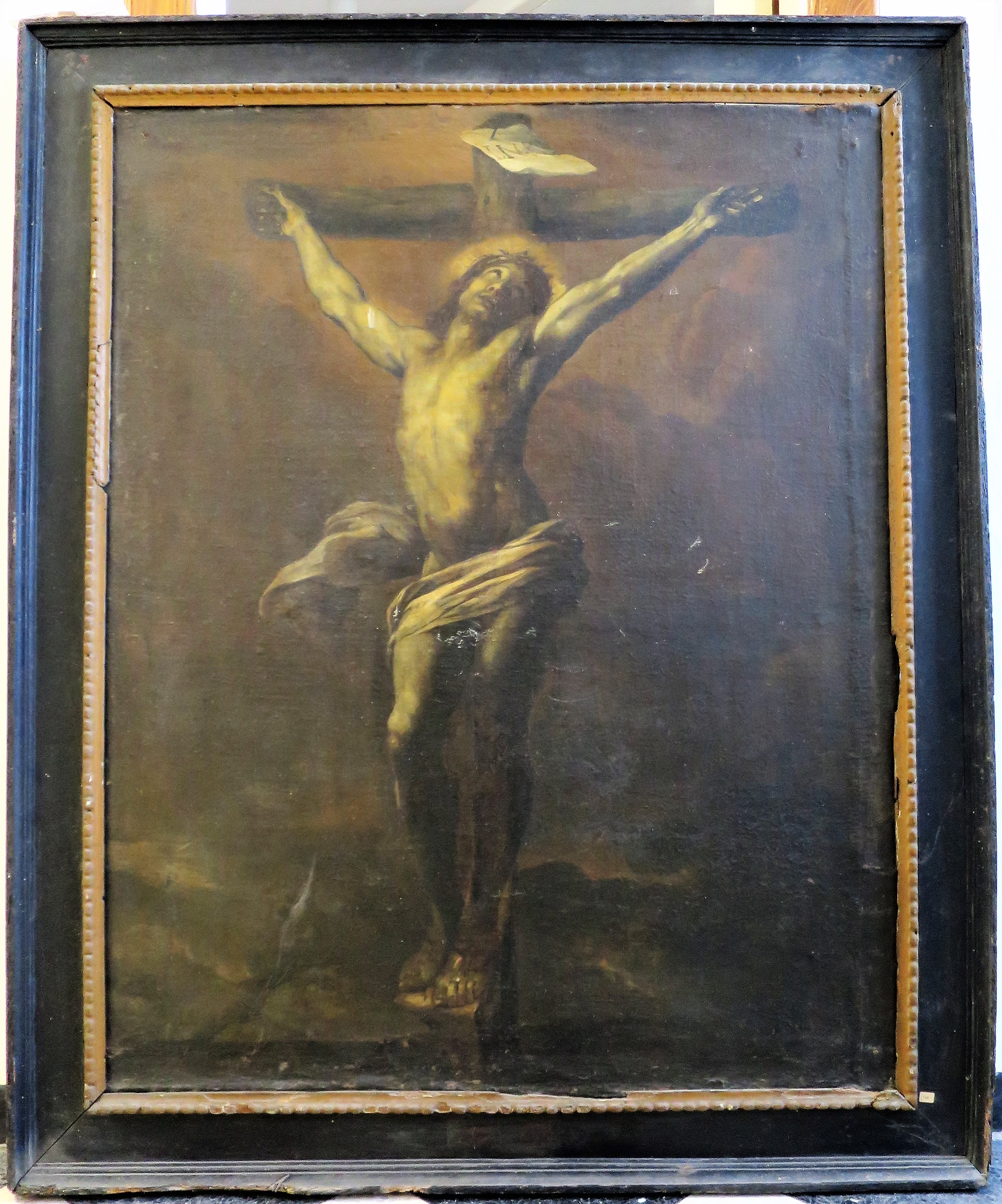 Cristo crocifisso (dipinto) - ambito ligure (seconda metà XVII)