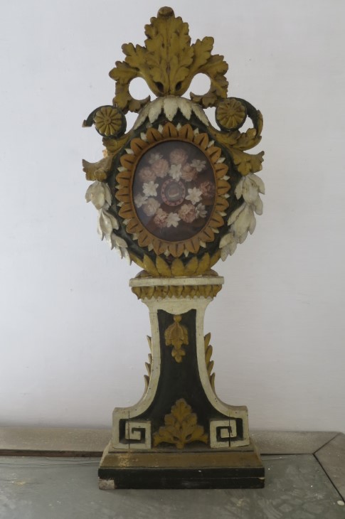 motivi decorativi vegetali (reliquiario - a ostensorio) - ambito ligure (primo quarto XIX)