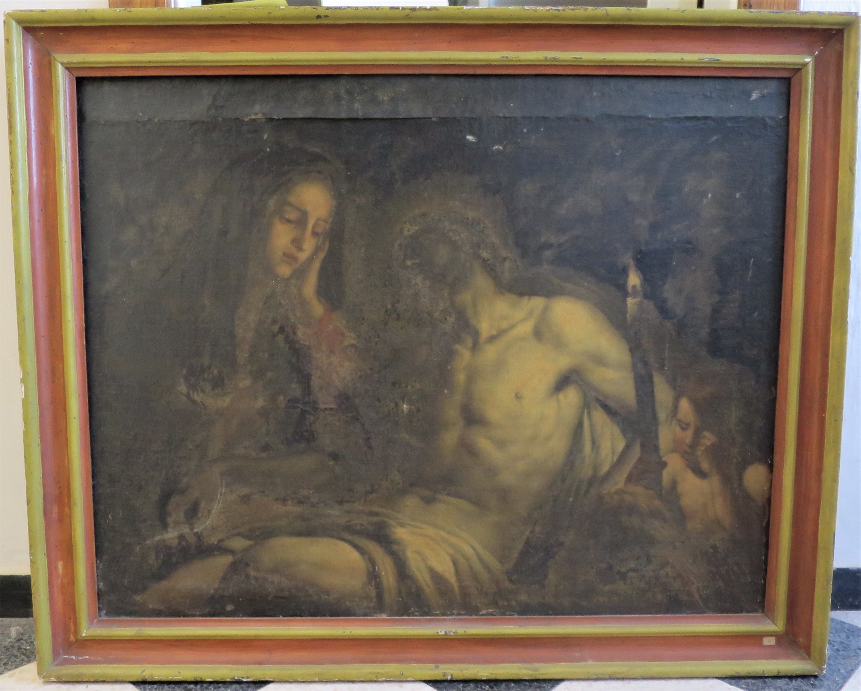 Compianto sul corpo di Cristo, Compianto sul corpo di Cristo (dipinto) di Casoni Giovanni Battista (terzo quarto XVII)