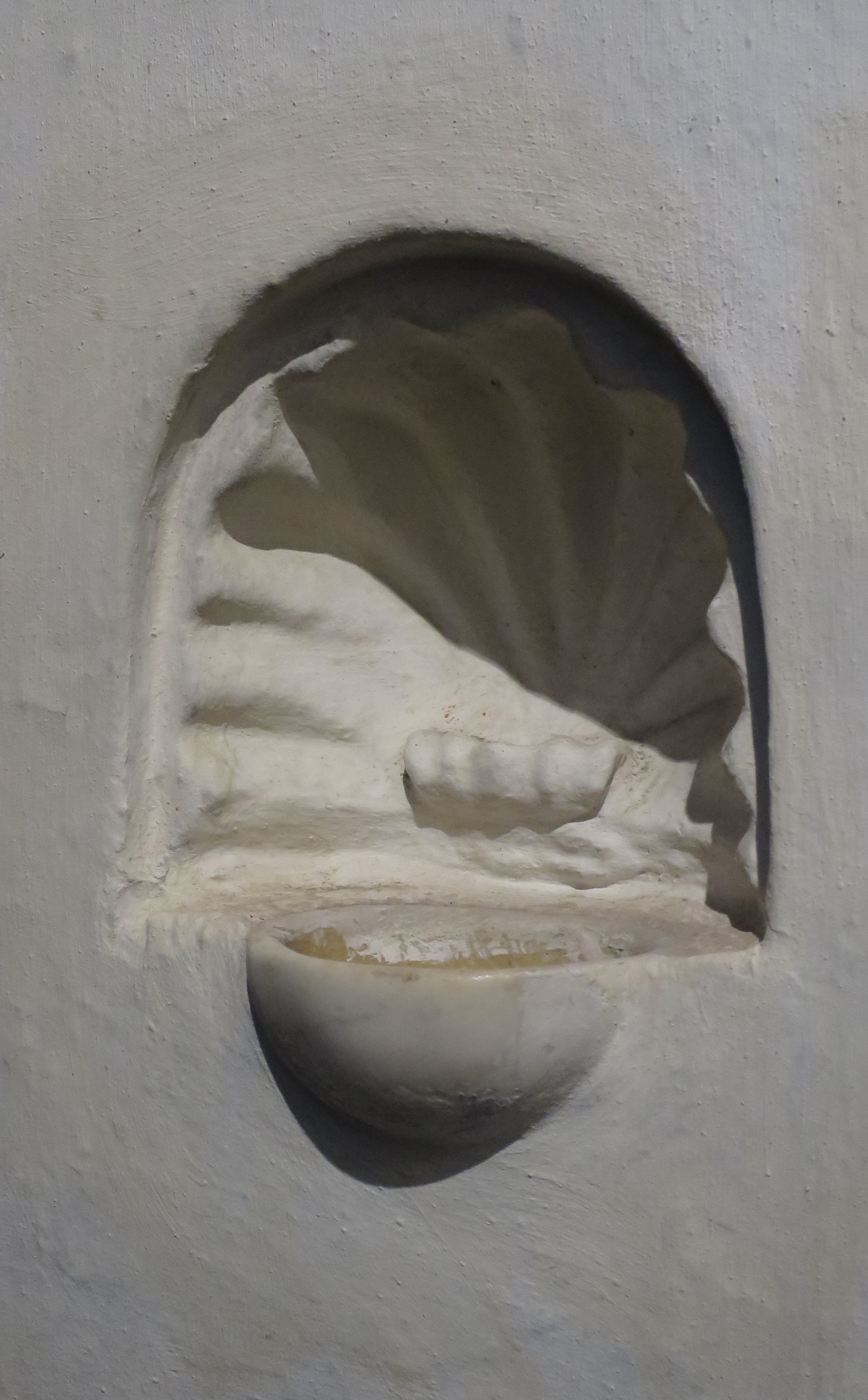 conchiglia (acquasantiera) - ambito ligure (seconda metà XIX)