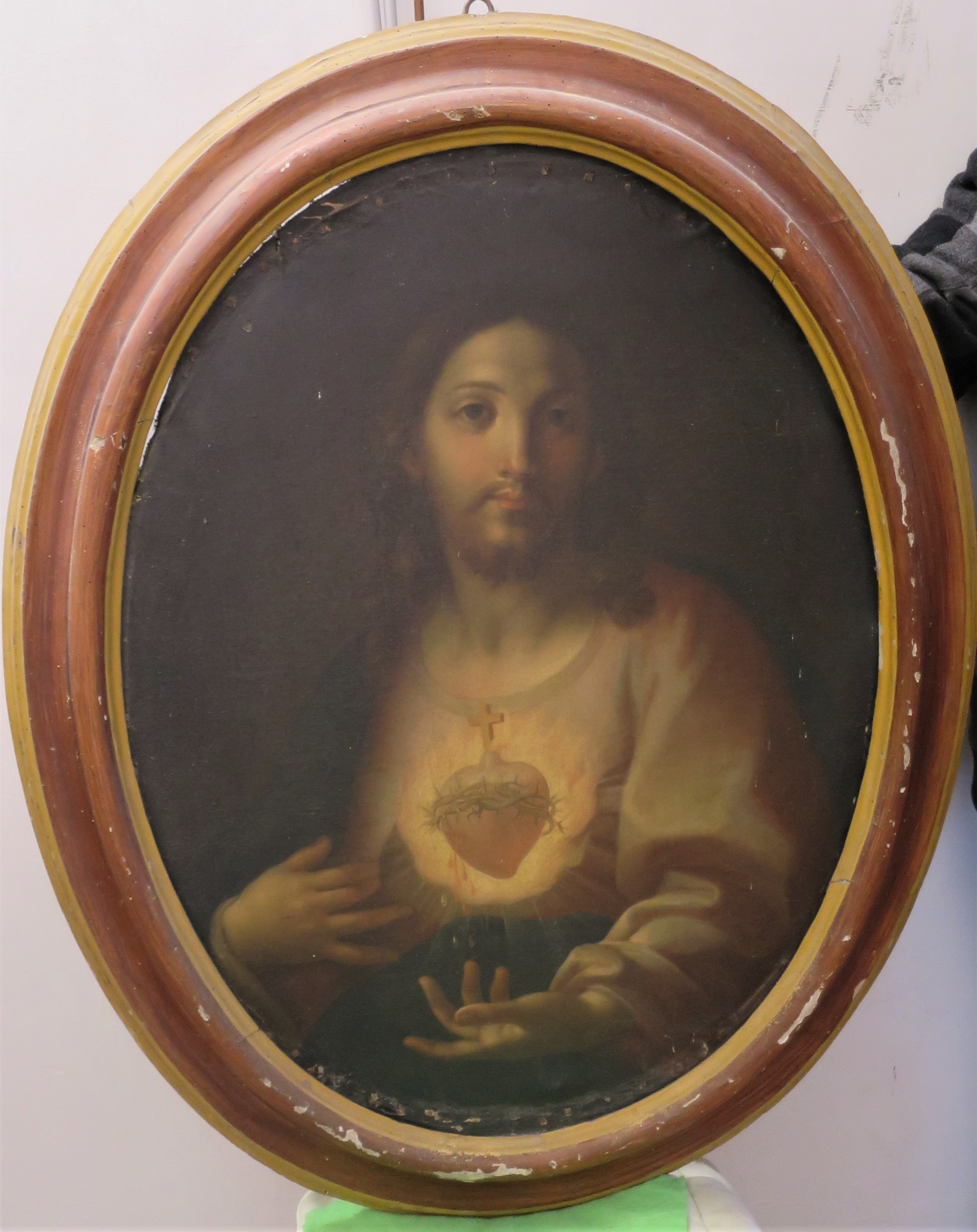 Sacro Cuore di Gesù (dipinto) di Schwicker Amelio (XIX)