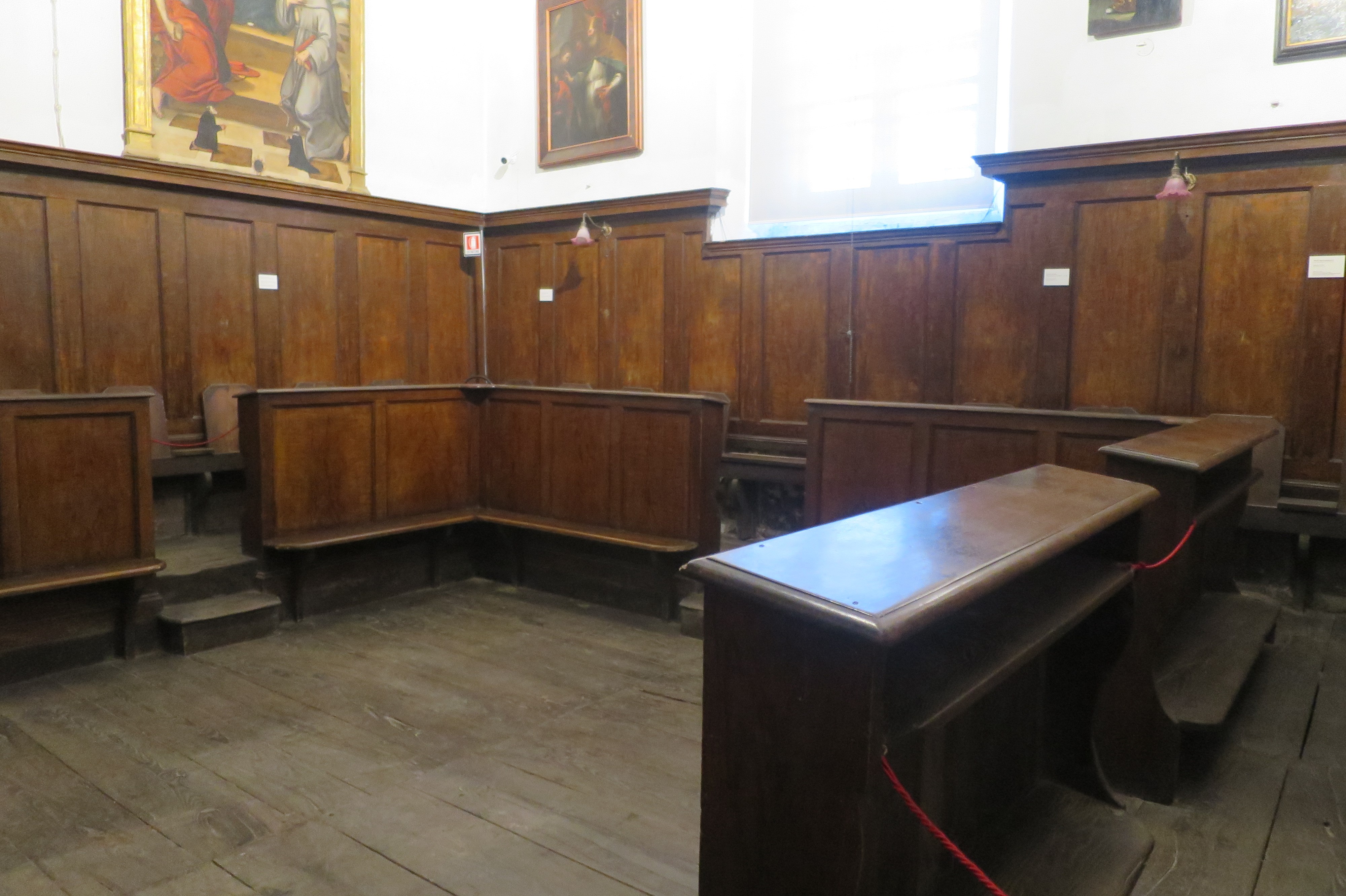 stalli del coro - ambito ligure (ultimo quarto XIX)