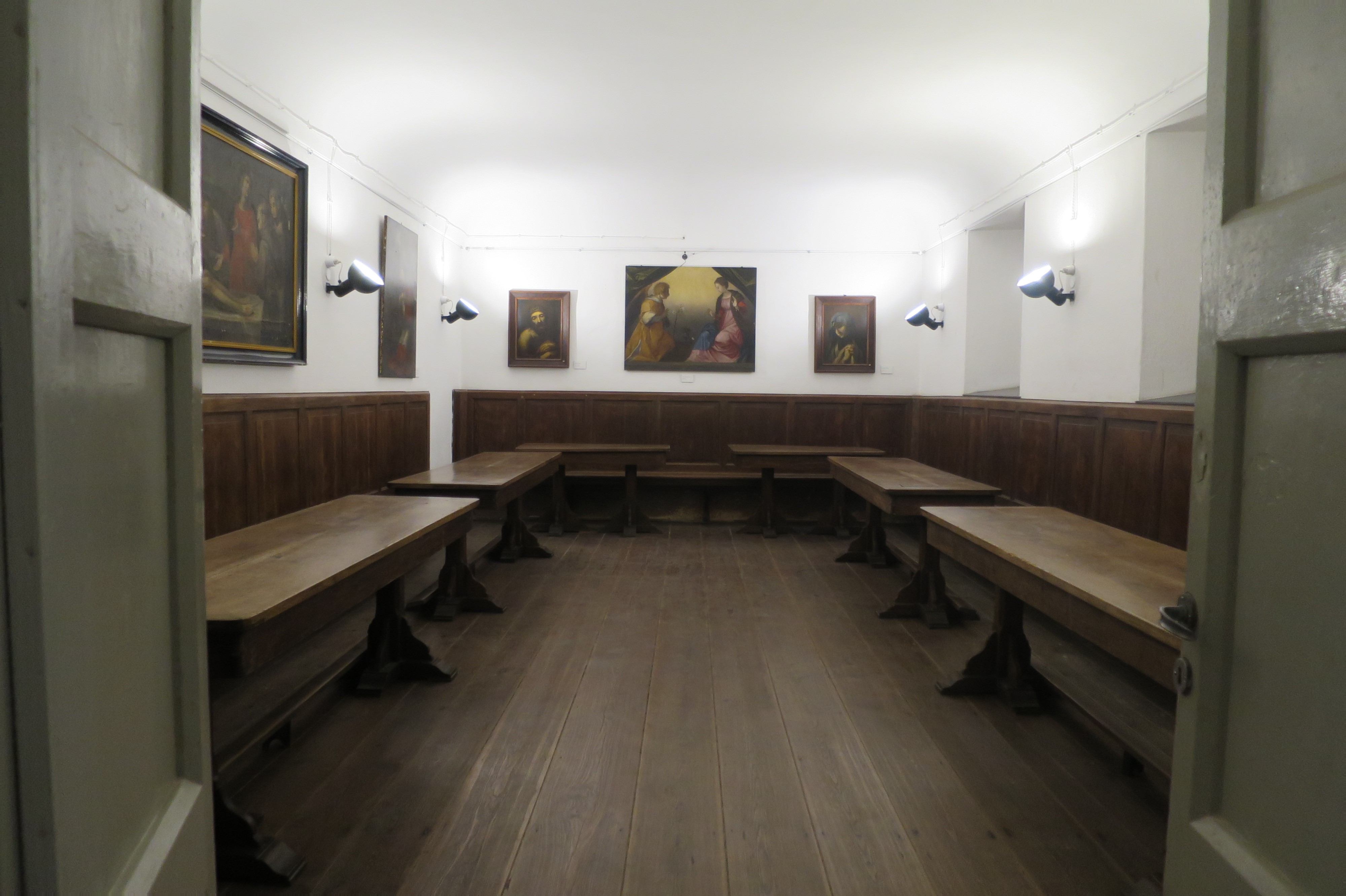 stallo di refettorio - bottega ligure (seconda metà XIX)