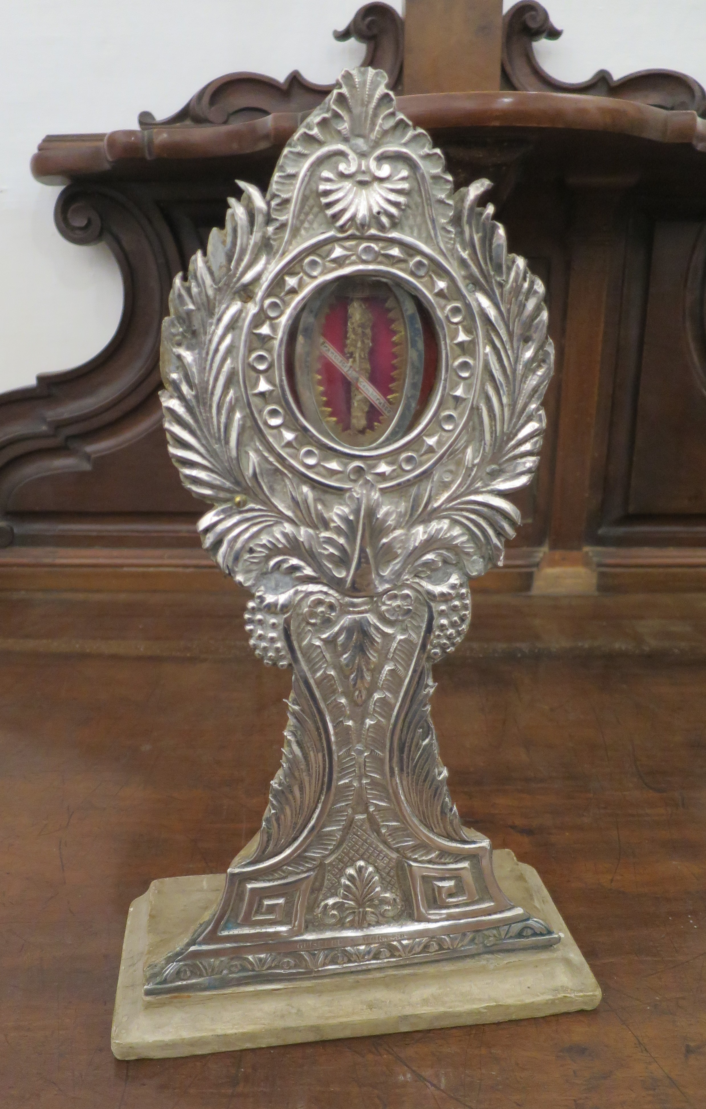 motivi decorativi vegetali (reliquiario - a ostensorio) di Morasso Giuseppe (prima metà XIX)