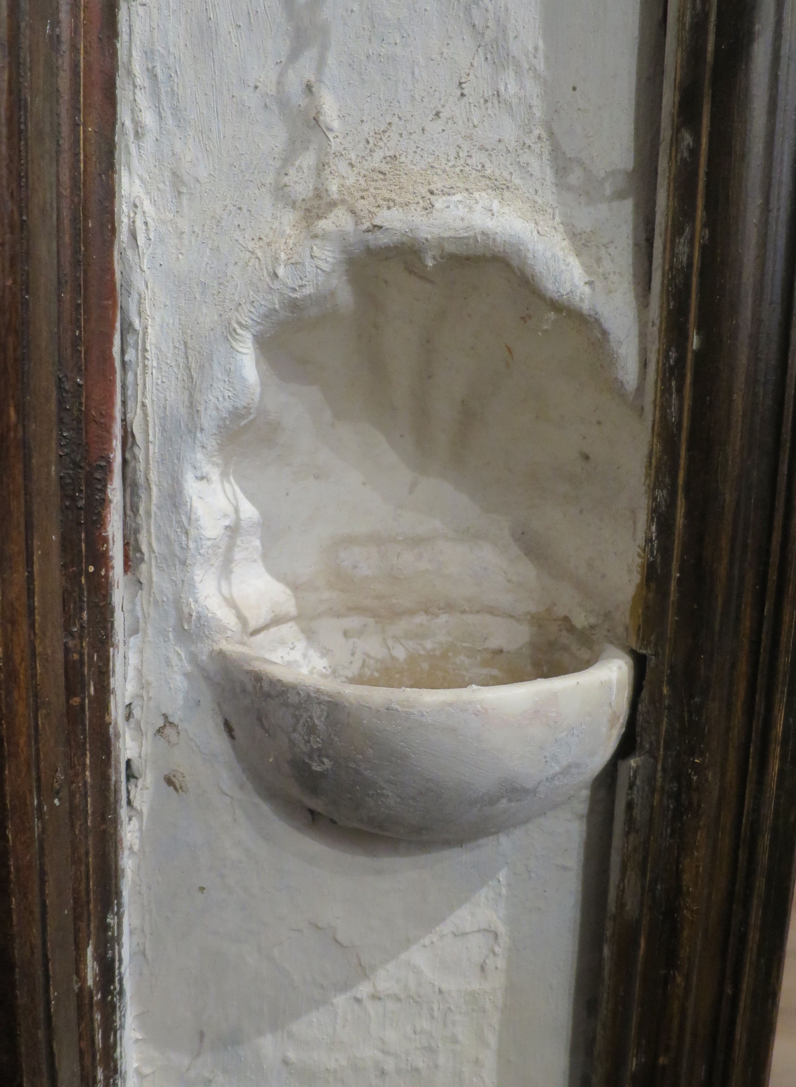 conchiglia (acquasantiera) - ambito ligure (seconda metà XIX)