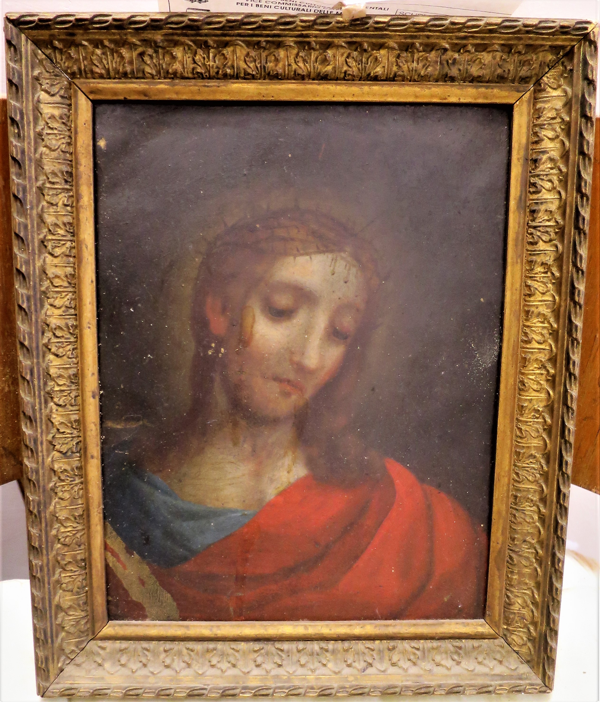 Cristo coronato di spine (dipinto) di Sagrestani Giovanni Camillo (XVIII)