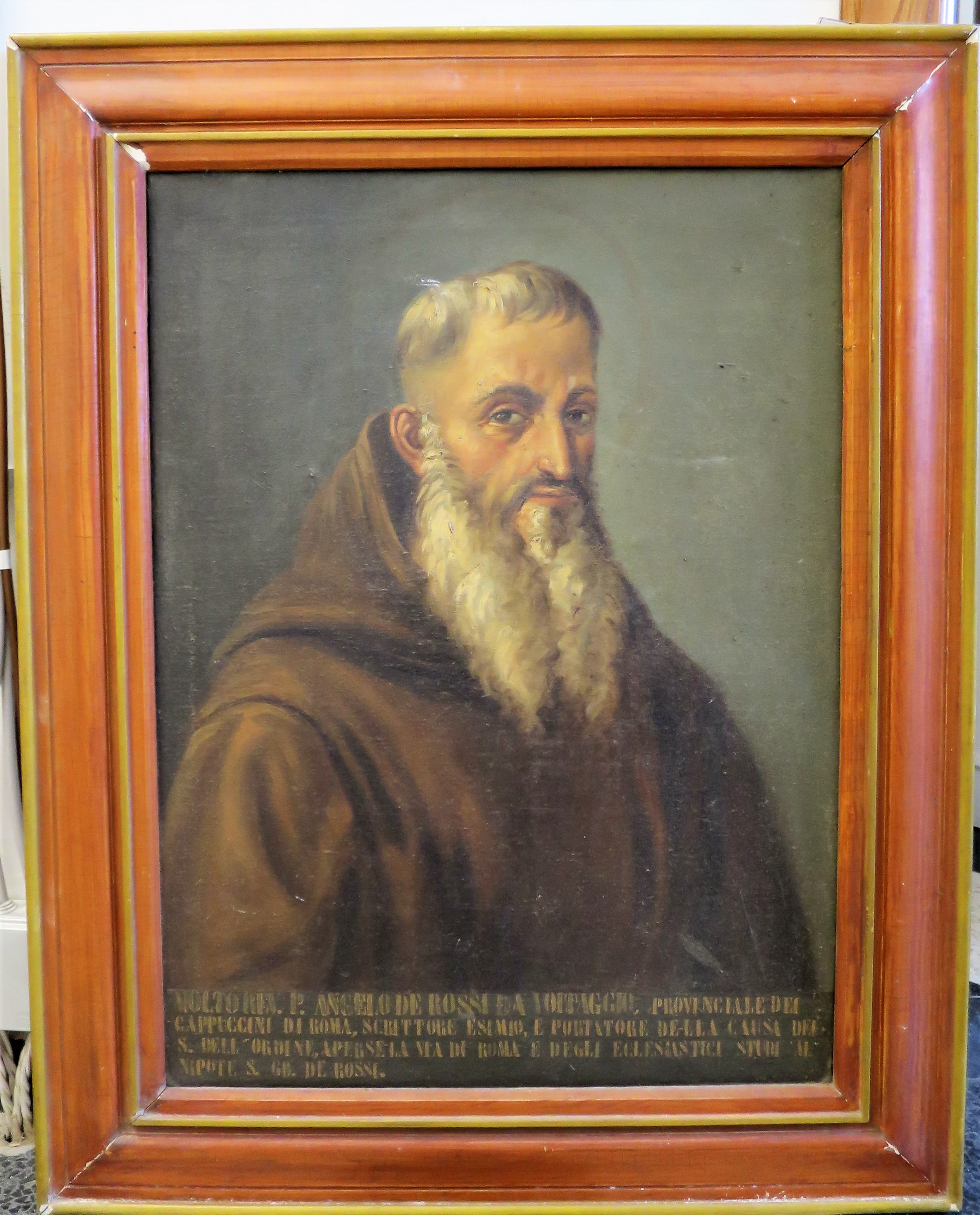 Padre Angelo De Rossi da Voltaggio (dipinto) di Multedo Oldoino (fine XIX)