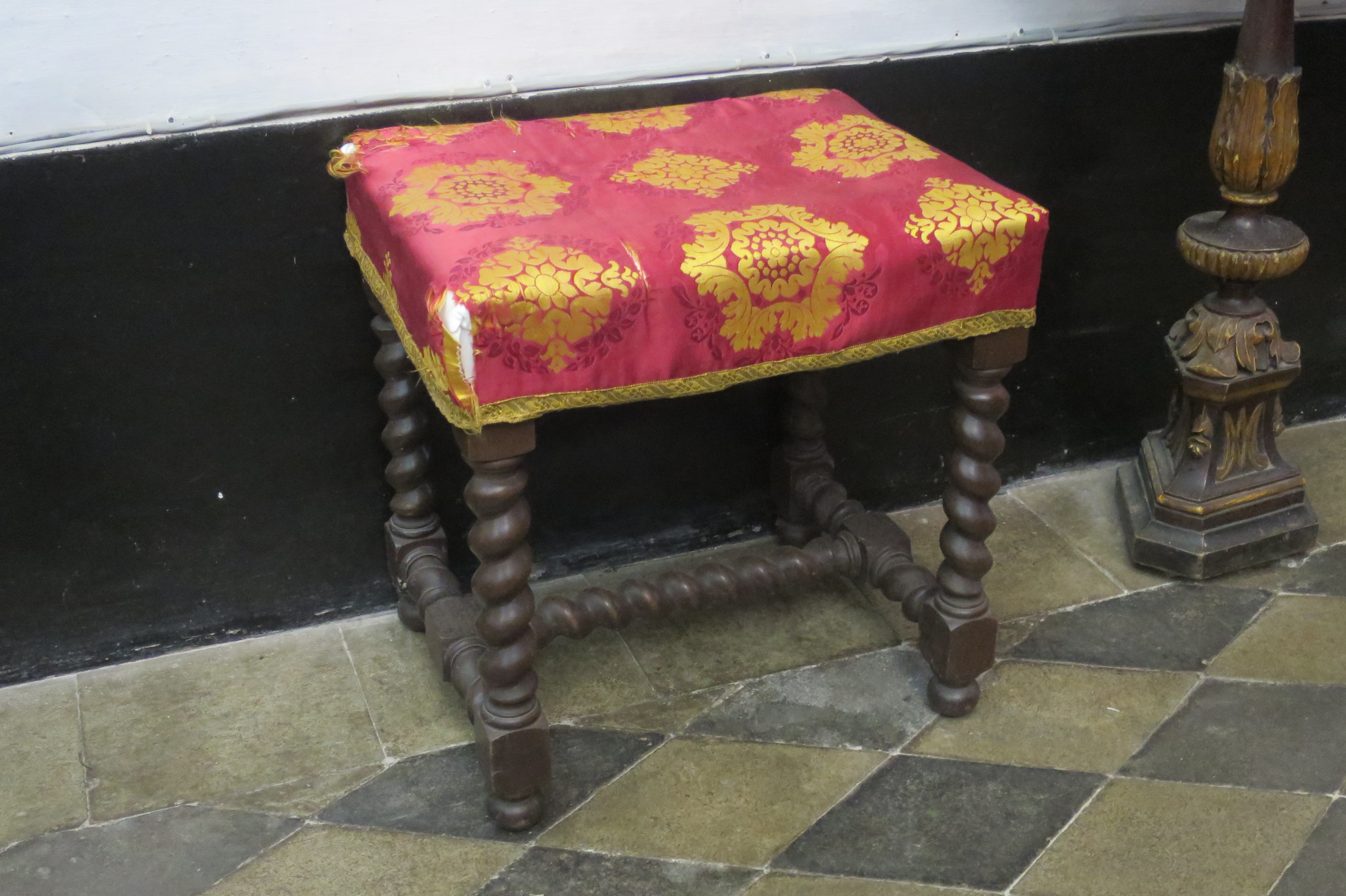 motivi decorativi floreali (sgabello) - ambito ligure (ultimo quarto XIX)