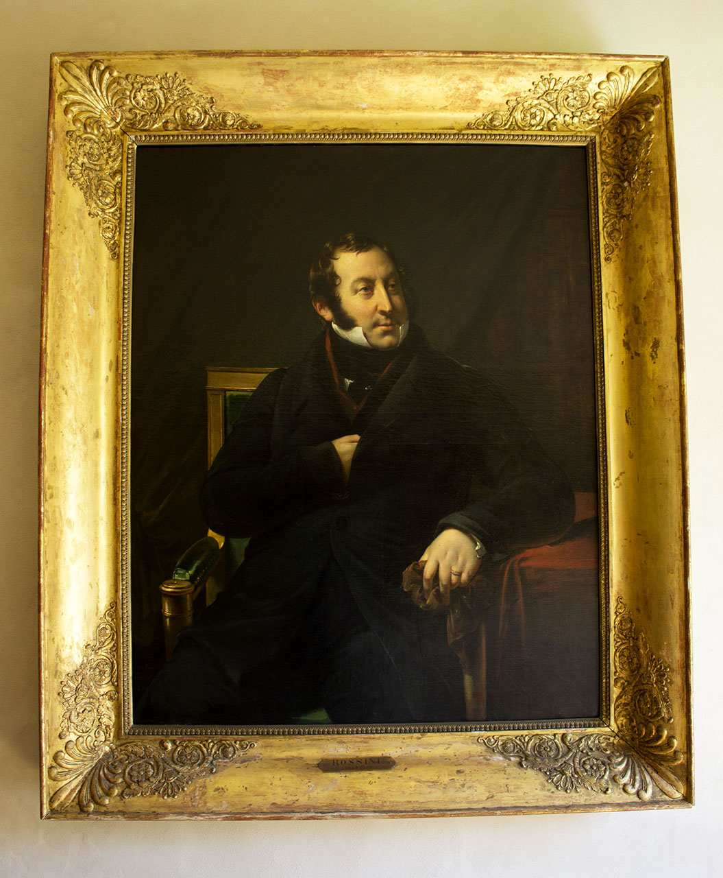 ritratto di Gioachino Rossini (dipinto, opera isolata) di Haudebourt-Lescot, Hortense (XIX)