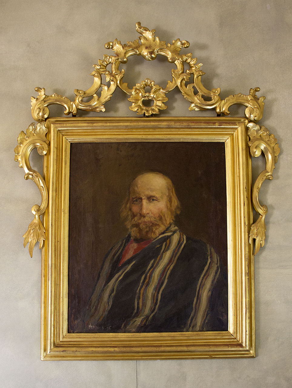 ritratto di Giuseppe Garibaldi (dipinto, opera isolata) di Avveduti, Giulio (prima metà XX)