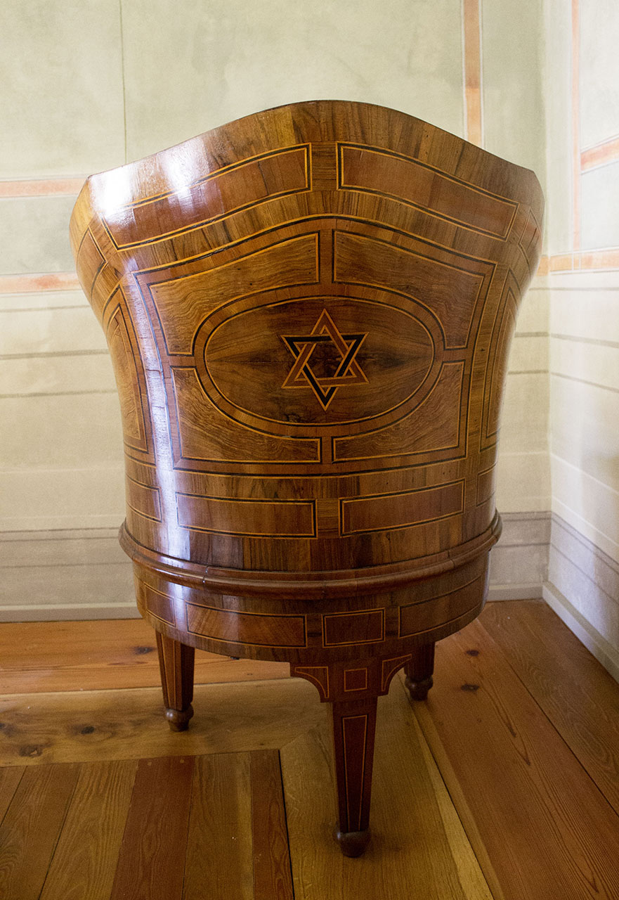 poltrona - a pozzetto, elemento d'insieme - ambito romagnolo (prima metà XIX)