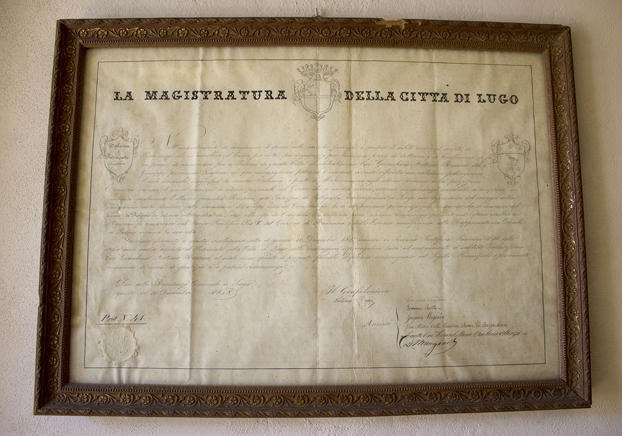 diploma, opera isolata - ambito locale (metà XIX)
