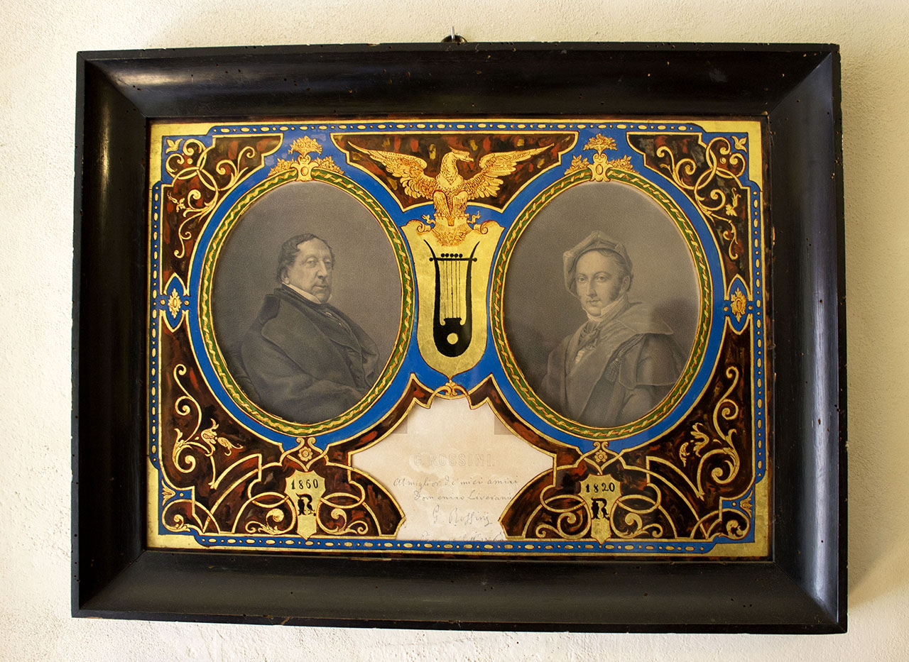 ritratto di Gioachino Rossini, ritratto di Gioachino Rossini giovane (lettera, opera isolata) di Rossini Gioachino - ambito bolognese (metà XIX)