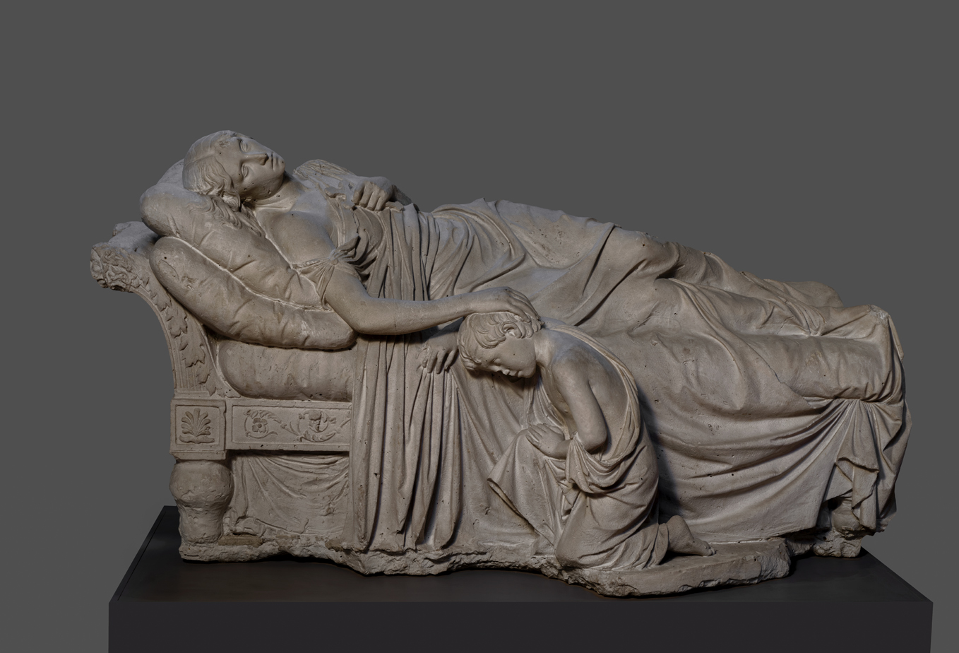 monumento funebre - a sarcofago, insieme di Pampaloni, Luigi (XIX)