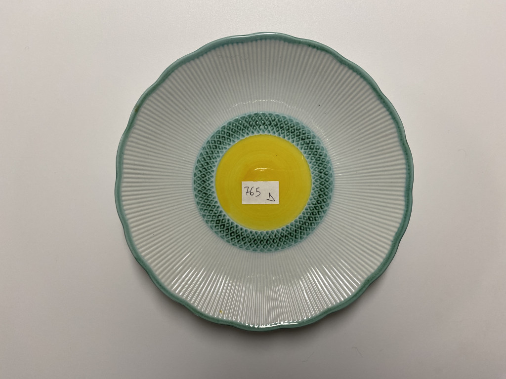 motivi decorativi floreali, motivi decorativi geometrici (piatto piano, opera isolata) - ambito friulano (terzo quarto XX)