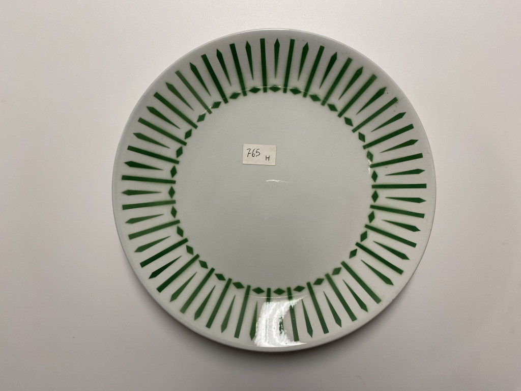 motivi decorativi geometrici (piatto piano, opera isolata) - ambito friulano (terzo quarto XX)