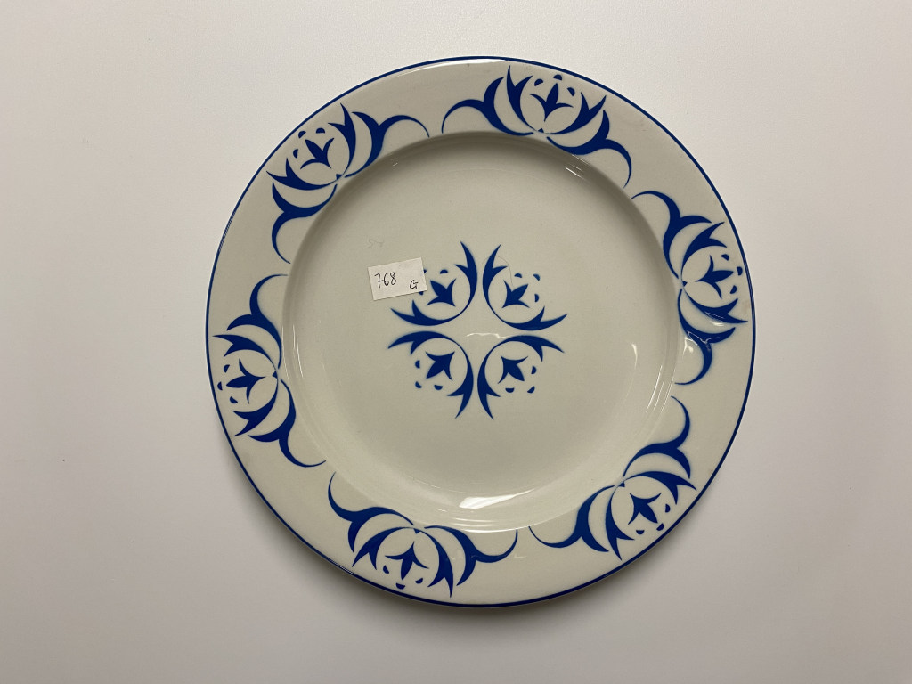 motivi decorativi floreali (piatto piano, opera isolata) - ambito friulano (terzo quarto XX)