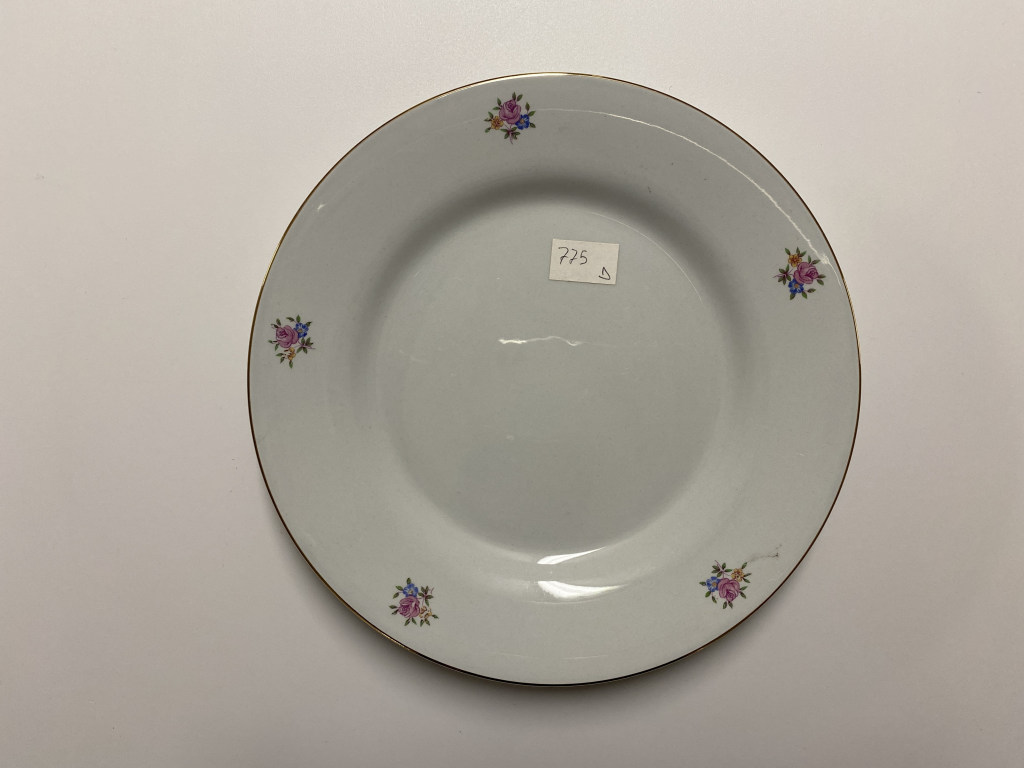 motivi decorativi floreali (piatto piano, opera isolata) - ambito friulano (terzo quarto XX)