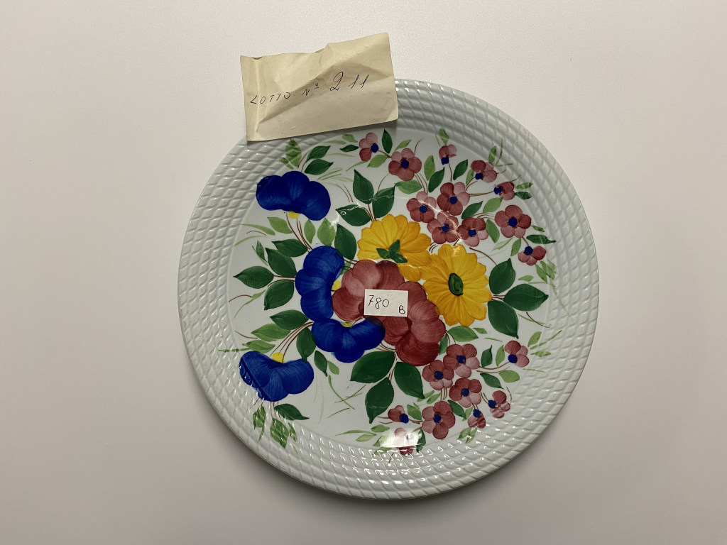 motivi decorativi floreali, motivi decorativi a intreccio (piatto piano, opera isolata) - ambito friulano (terzo quarto XX)