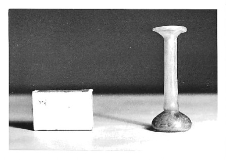 balsamario/ corpo a sezione tronco-conica, "a candelabro" (fine/ inizio SECOLI/ ARCHI DI SECOLI/ II-III)