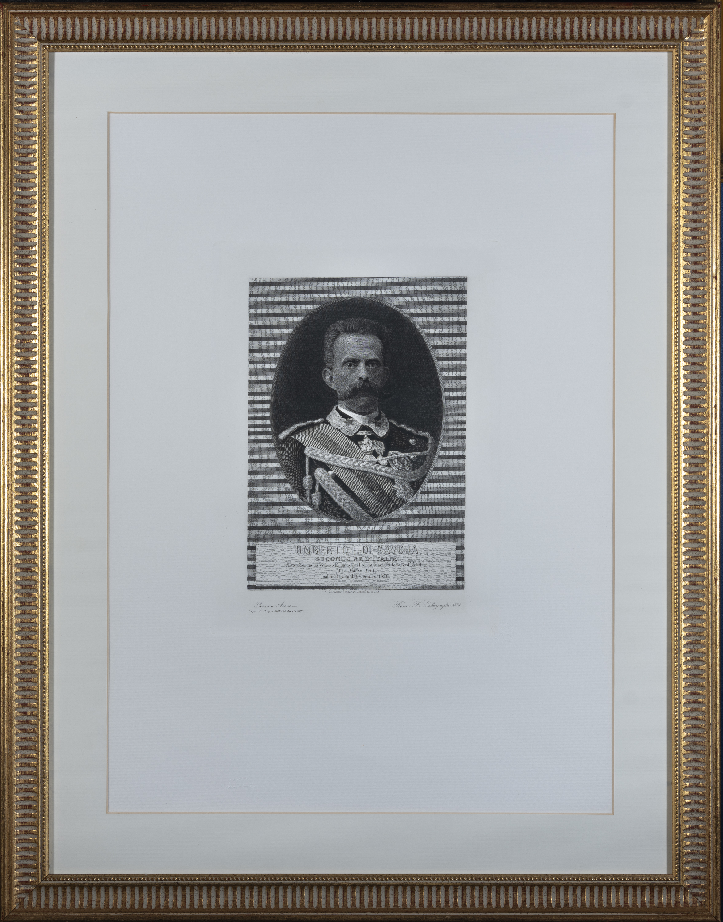 Umberto I Secondo Re d’Italia (stampa) di Speranza Serafino (anni settanta XIX)