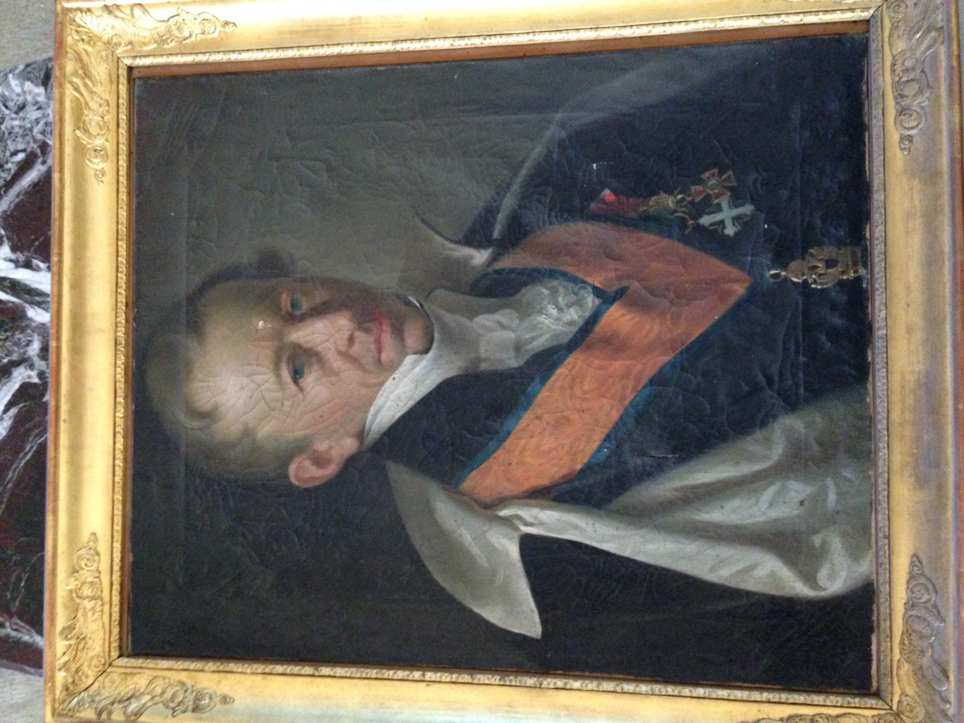 s.t, Ritratto di gentiluomo con onorificenze (dipinto - ritratto) - ambito europeo (prima metà XIX)