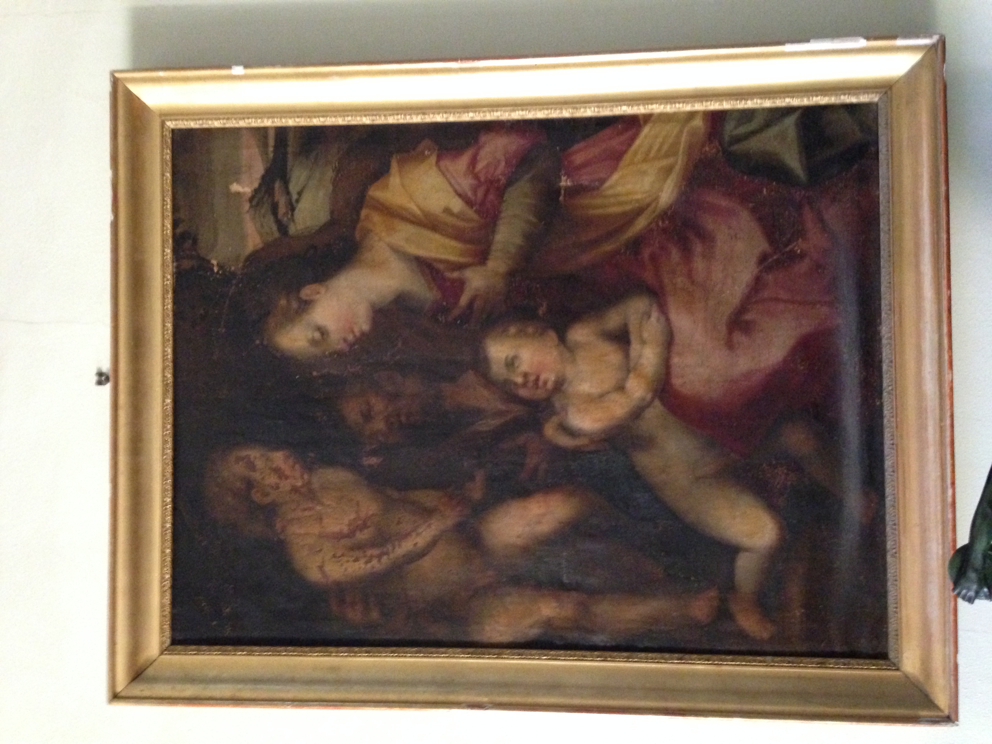 Sacra Famiglia con San Giovanni Battista bambino, Sacra Famiglia con San Giovanni Battista bambino (copia da Andrea del Sarto) (dipinto - Sacra Famiglia con San Giovanni Battista bambino, opera isolata) di copia da Andrea del Sarto (maniera) - ambito italiano (XVI)
