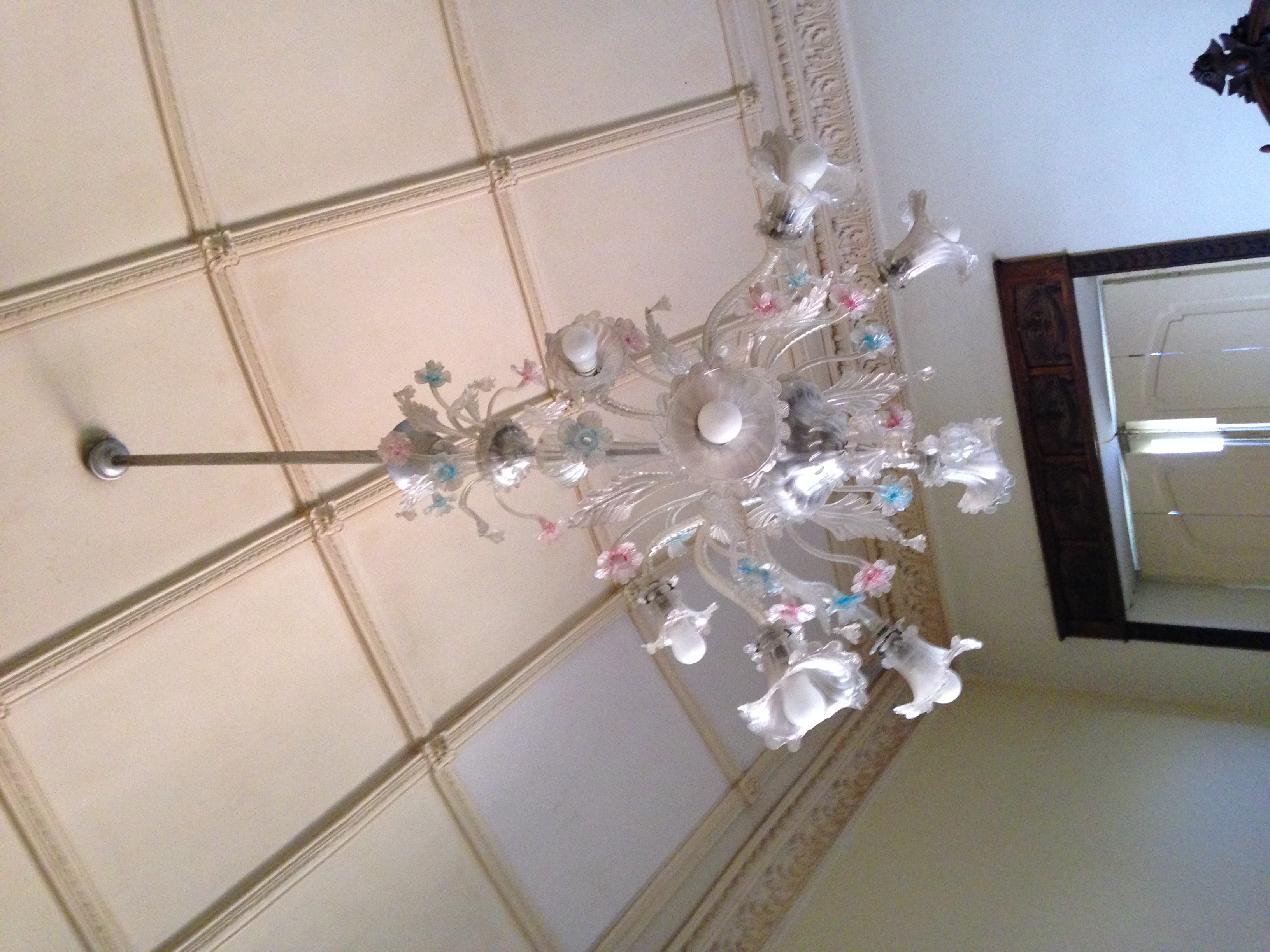 lampadario - a bracci, in vetro di Murano, opera isolata - ambito muranese (prima metà XX)