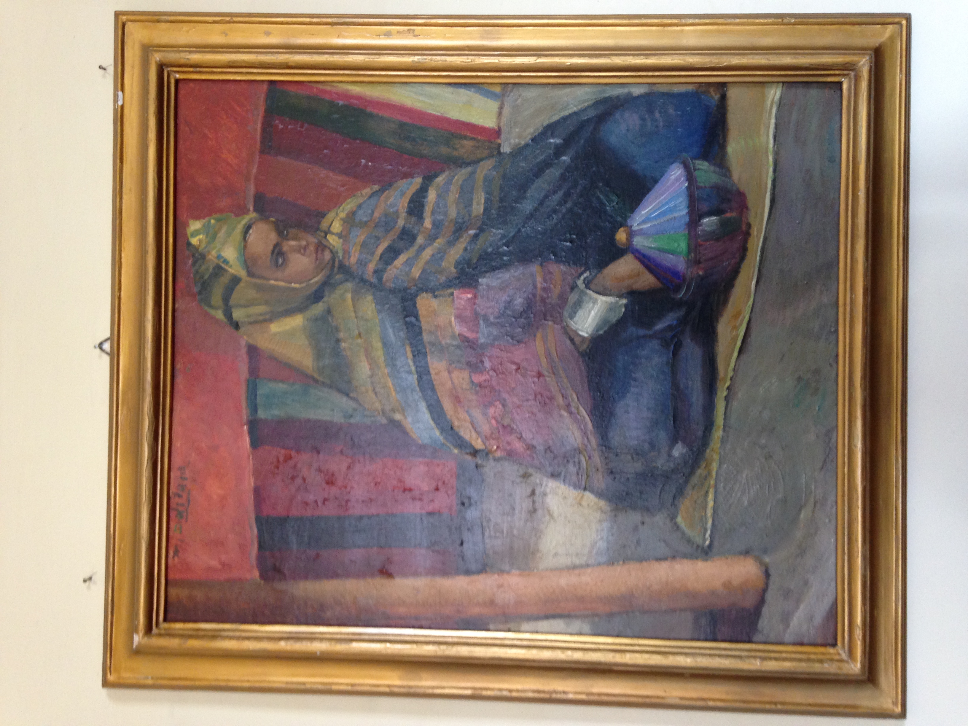 s.t, Giovane donna di Bengasi (dipinto - olio su tela, opera isolata) di Delitala Mario (attribuito) - ambito sardo (anni trenta XX)