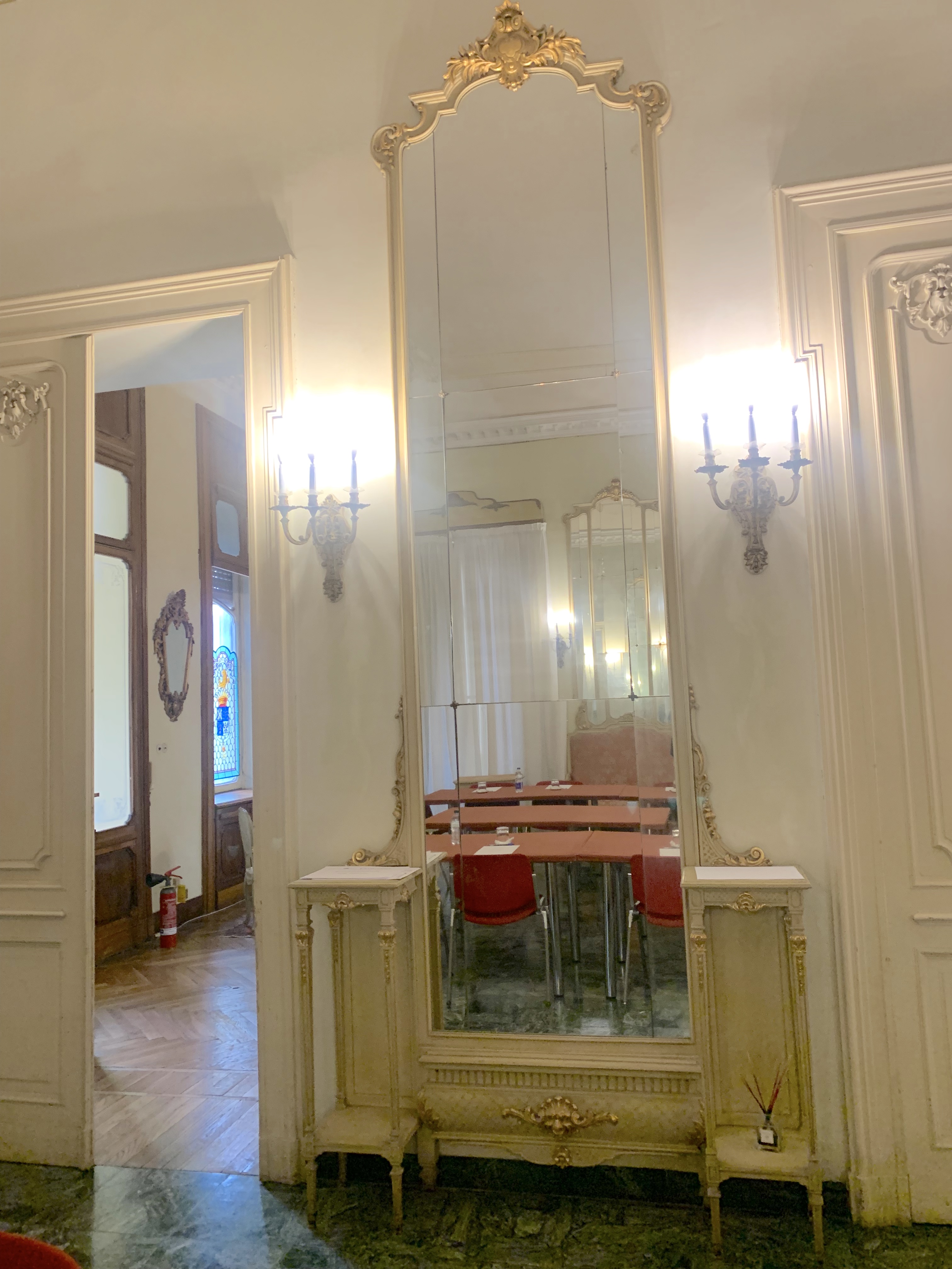 console con specchiera, elemento d'insieme - ambito europeo (anni dieci XX)