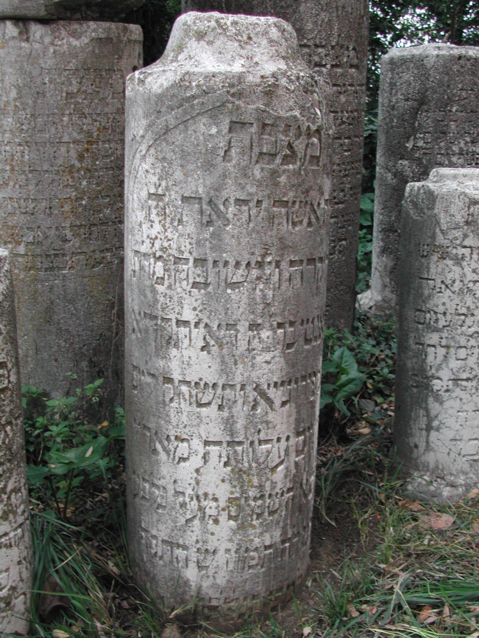 monumento funebre - a cippo - ambito ebraico (fine XVIII)