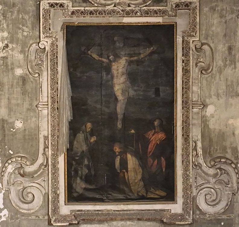 cornice, elemento d'insieme di Novellone, Domenico (e aiuti) - ambito campano (prima metà XVII)