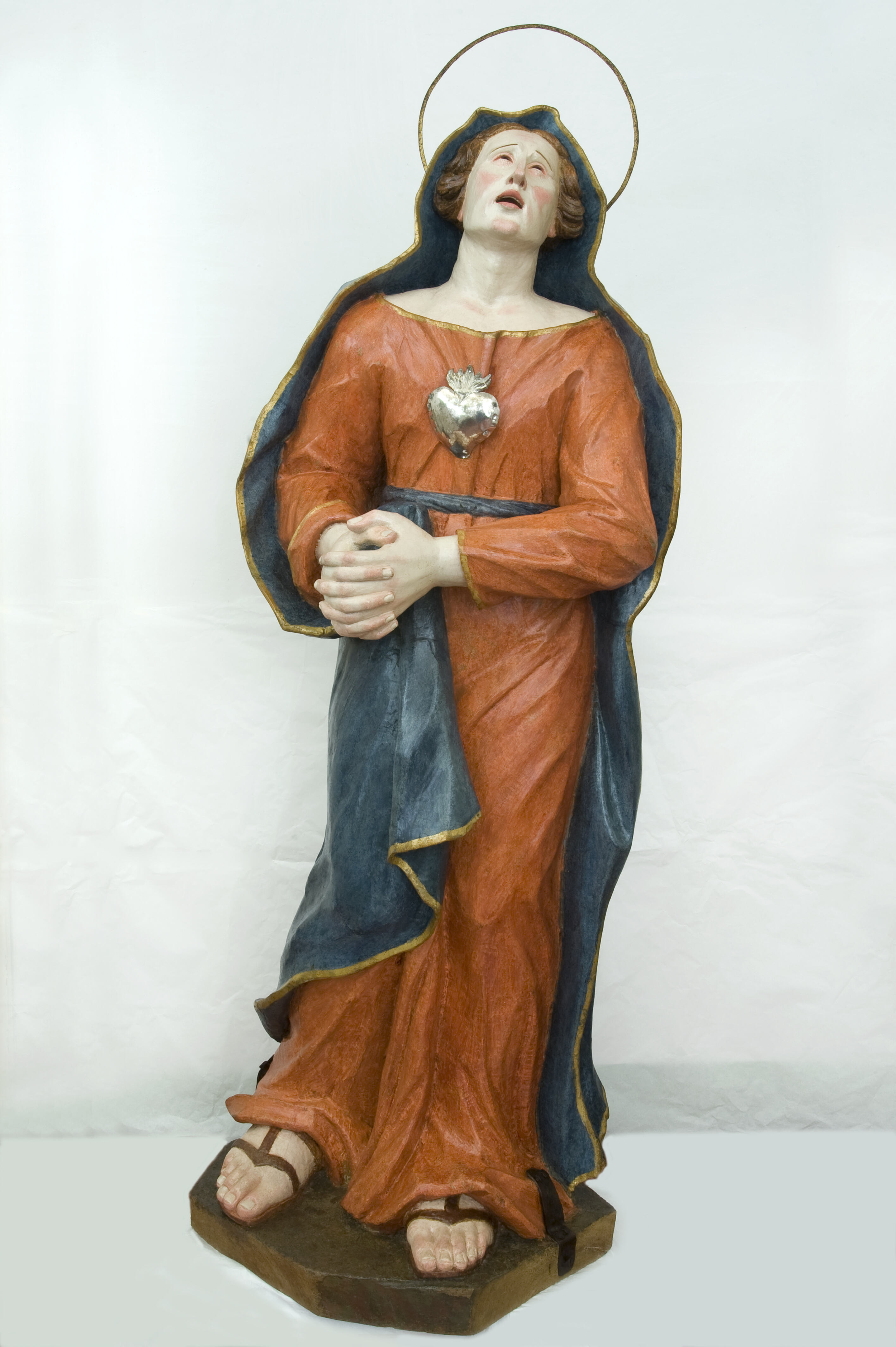 Madonna addolorata (scultura - scultura lignea policroma) - bottega Italia centrale (ultimo quarto sec. XVII)