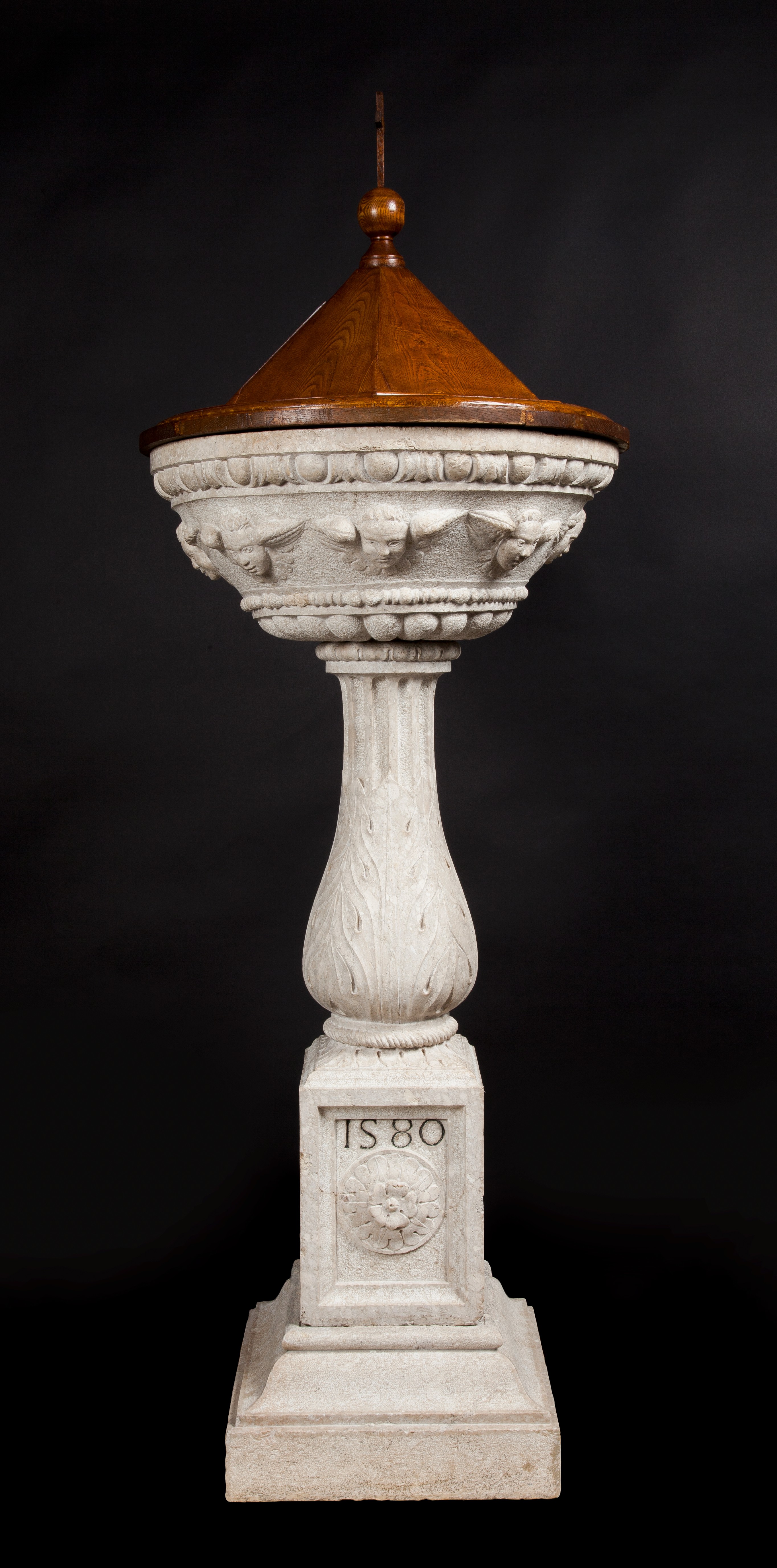 fonte battesimale, opera isolata - bottega lombarda (anni ottanta sec. XVI)