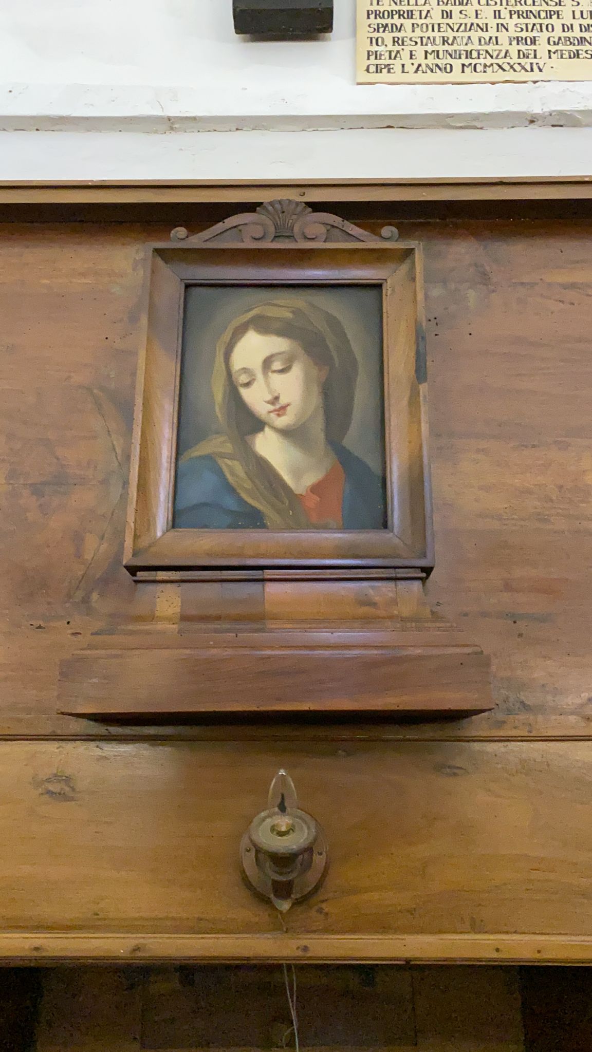 volto della Madonna (dipinto) - ambito Italia centrale (fine/ inizio XVII/ XVIII)