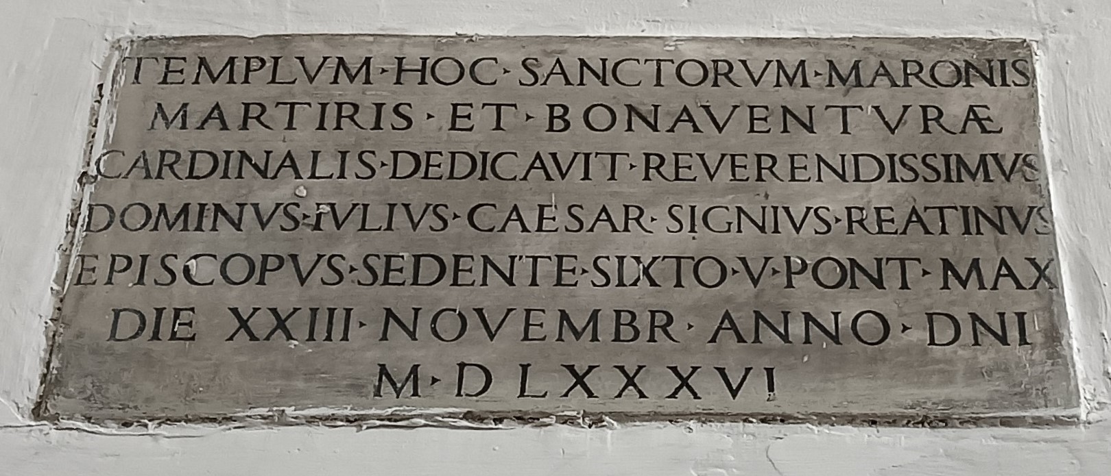 lapide commemorativa - ambito reatino (XVI)