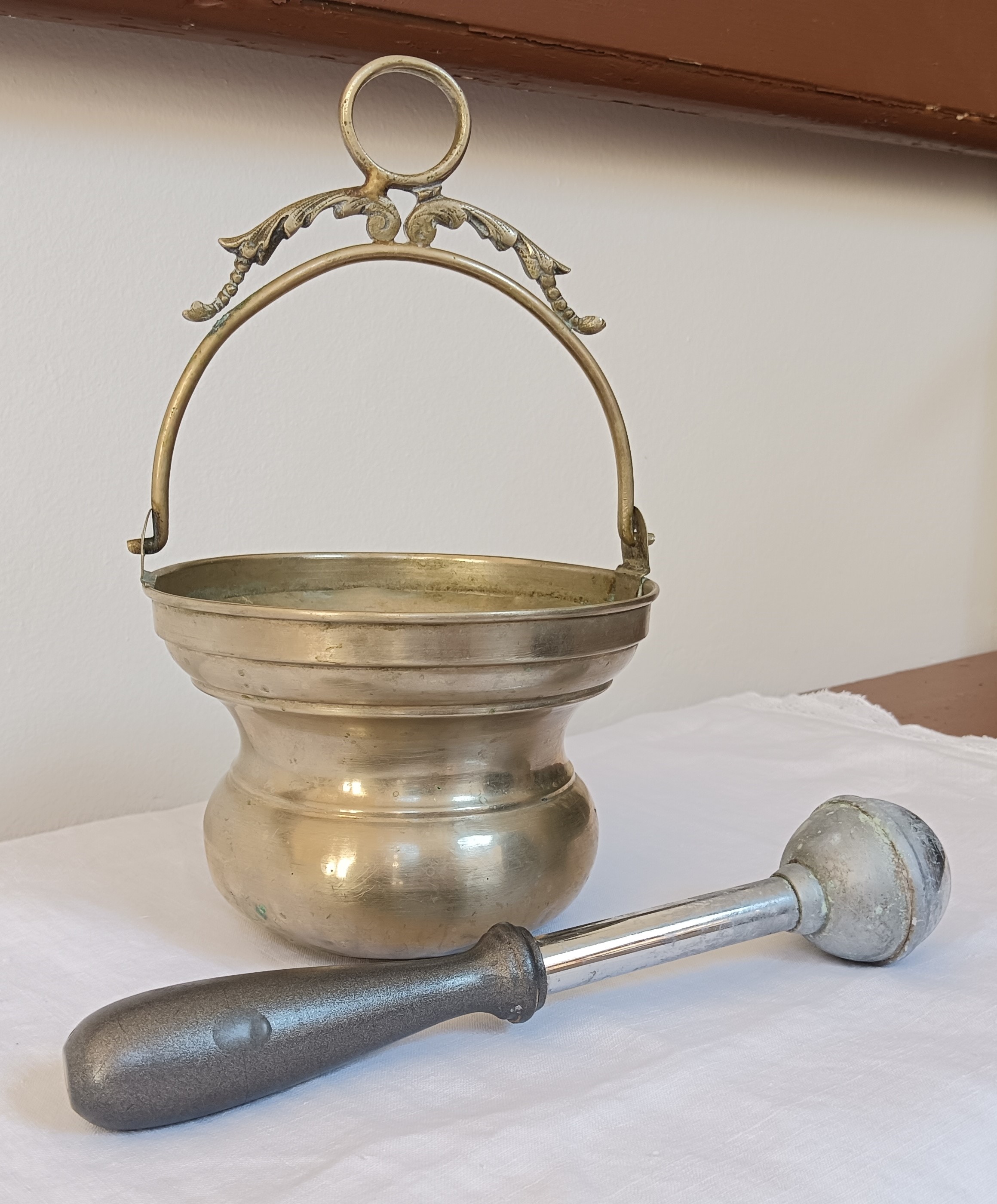 secchiello per l'acqua benedetta - ambito Italia centrale (fine XIX)