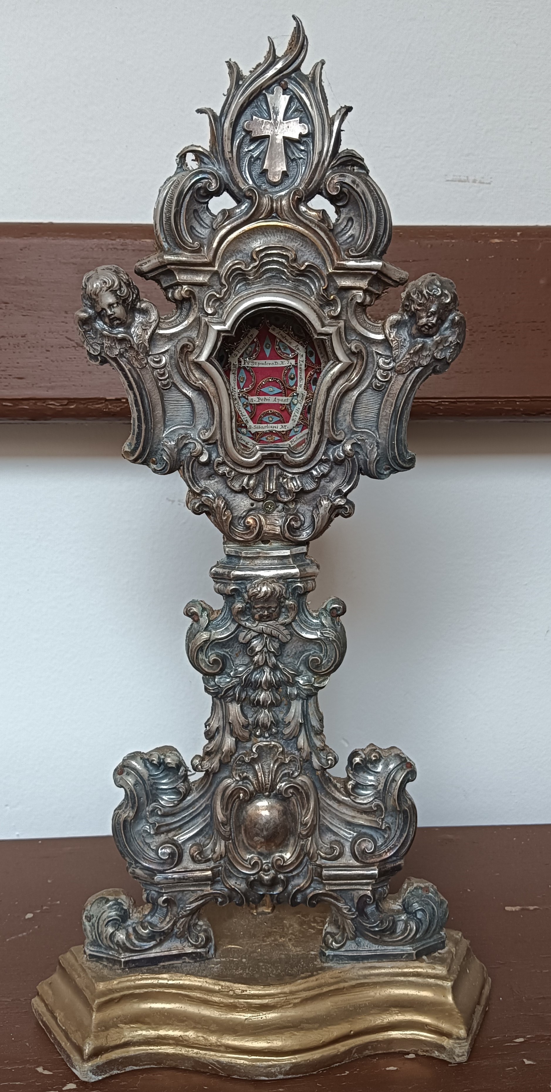 reliquiario - a ostensorio - ambito Italia centrale (seconda metà XVIII)