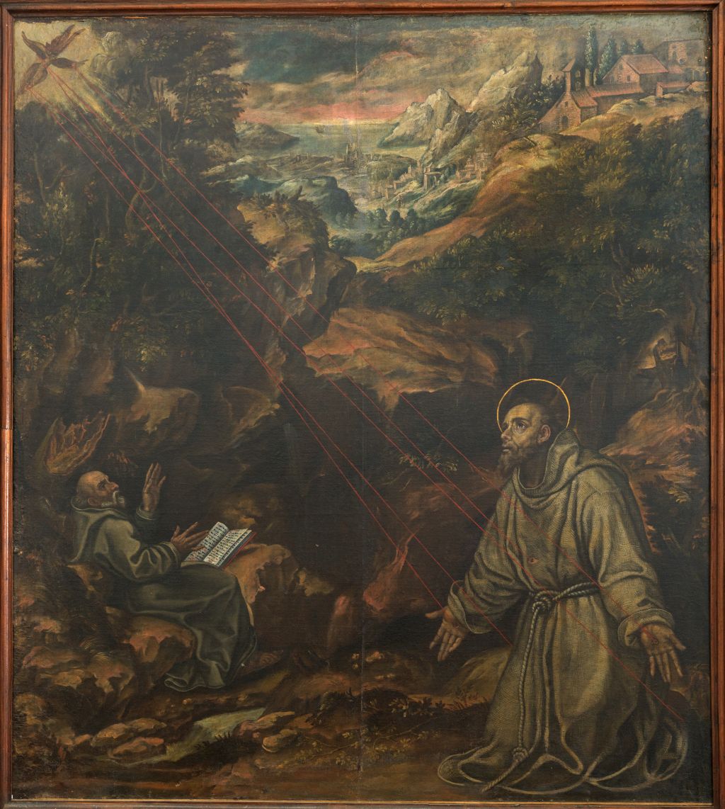 San Francesco d'Assisi riceve le stimmate (dipinto) - ambito romano (ultimo quarto XVI)