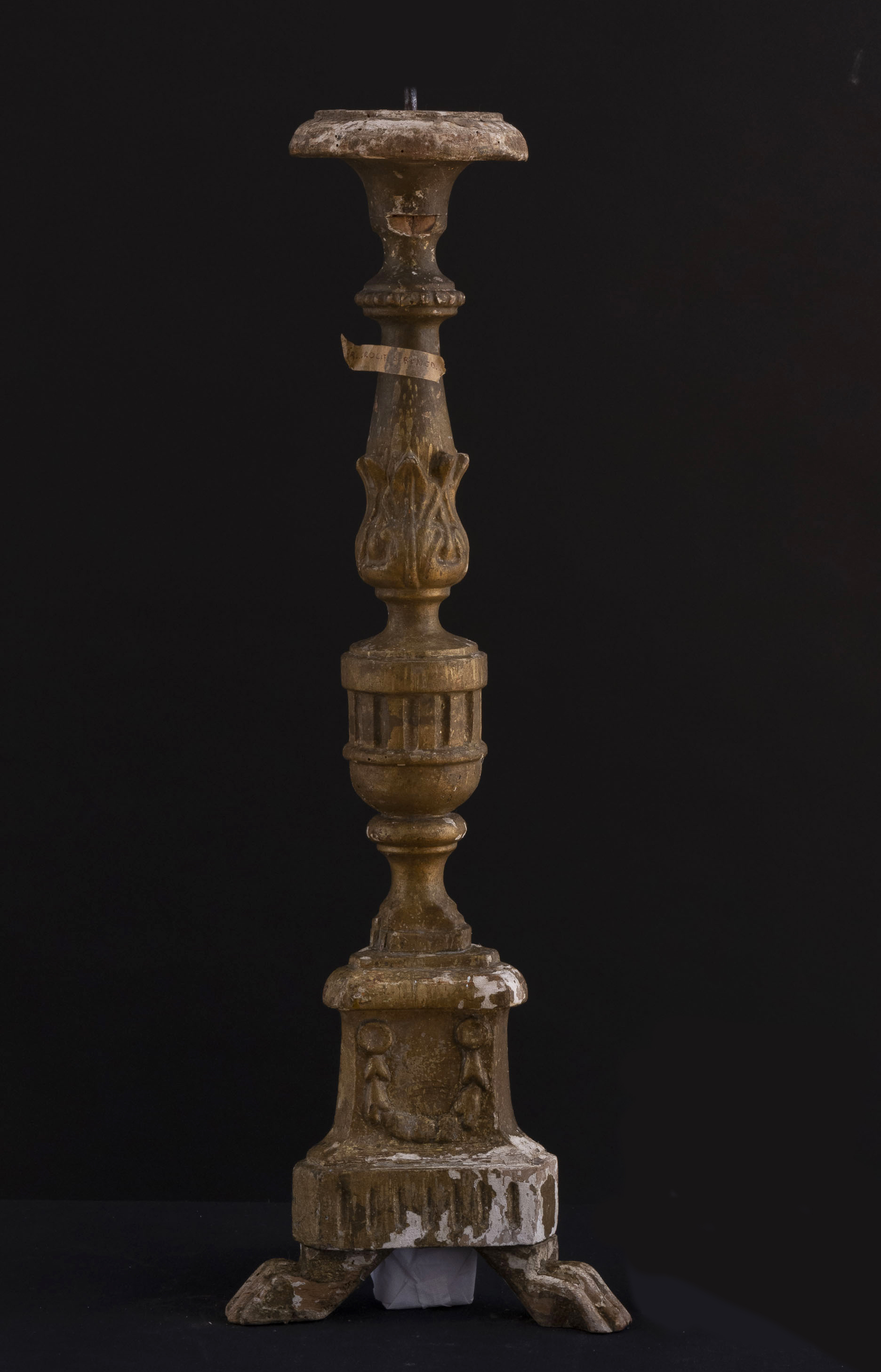 candeliere d'altare, opera isolata - bottega umbra (fine XVIII sec)