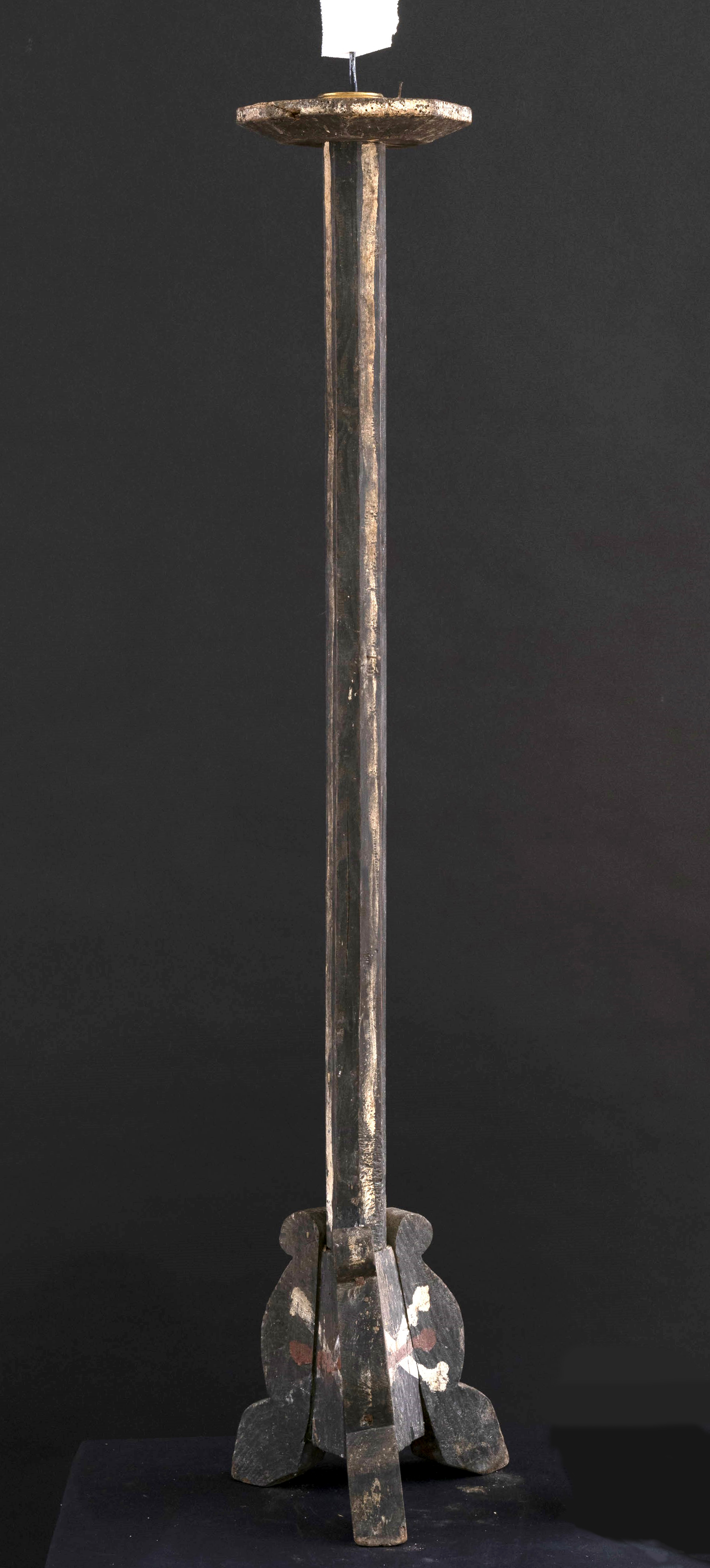 candeliere d'altare, serie - bottega umbra (seconda metà XiX sec)