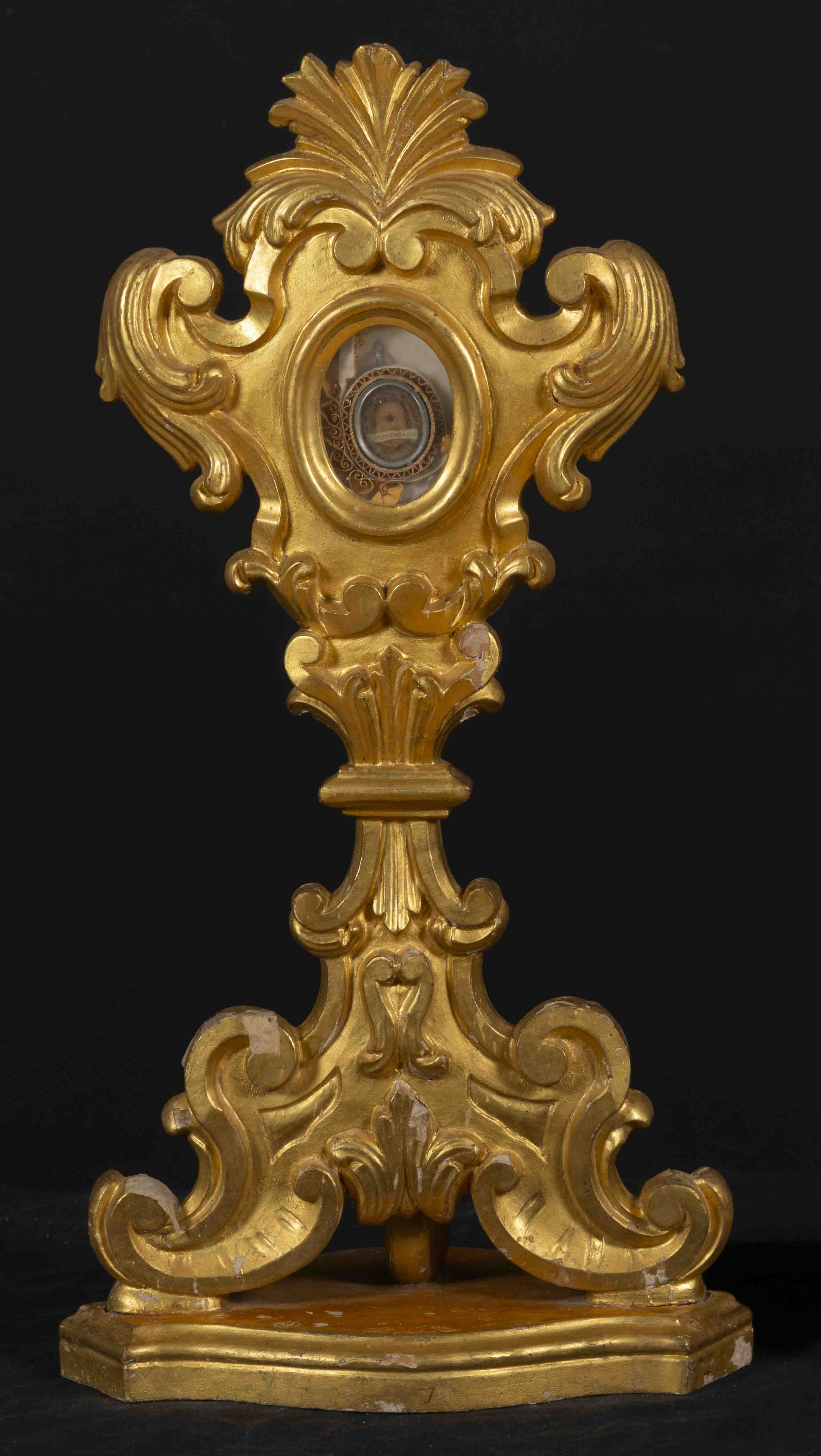 reliquiario, coppia - bottega umbra (seconda metà XVIII sec)